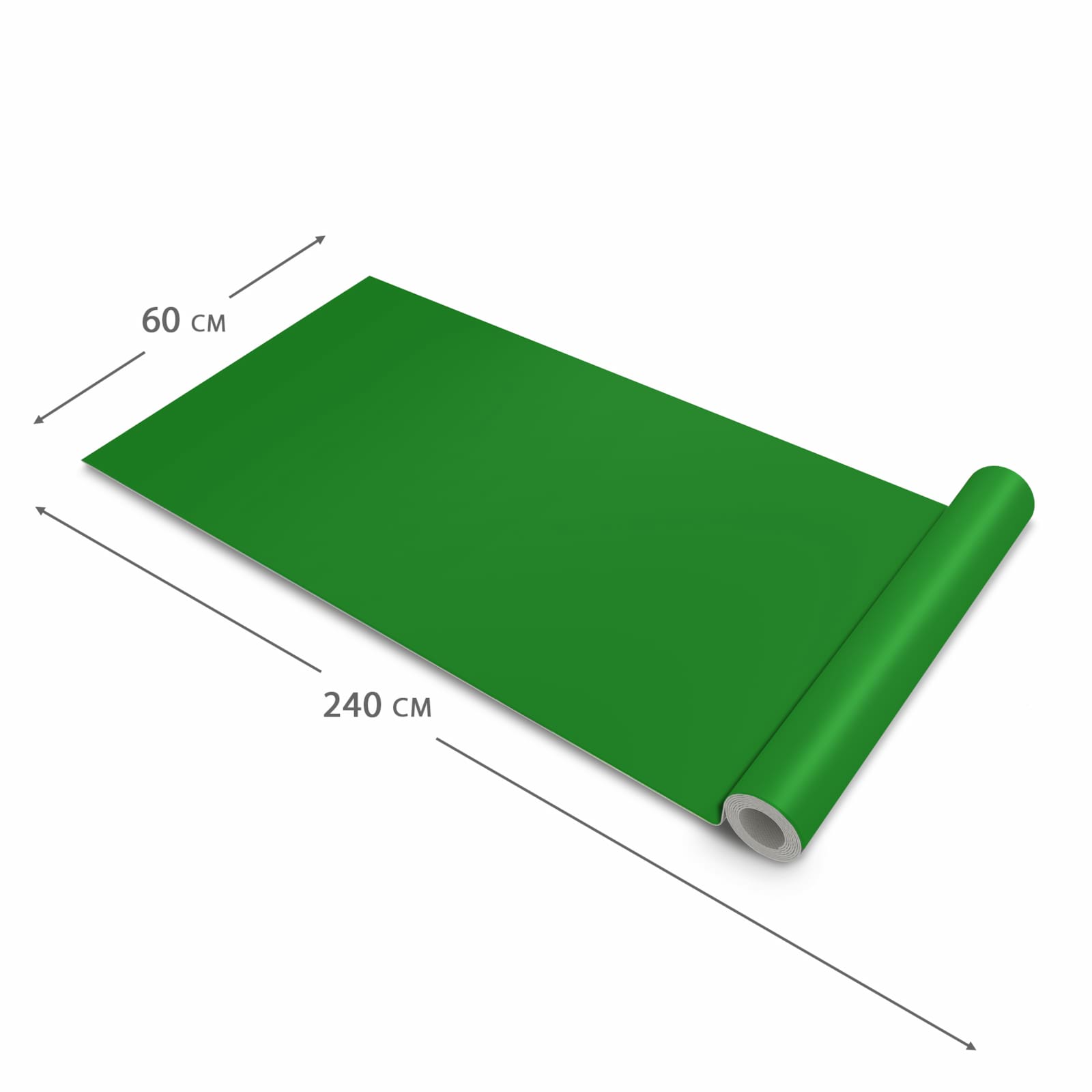 Rutschfester Küchenläufer mit Grüner Hintergrund-Motiv, Dimension 60x240 cm, zeitsparend