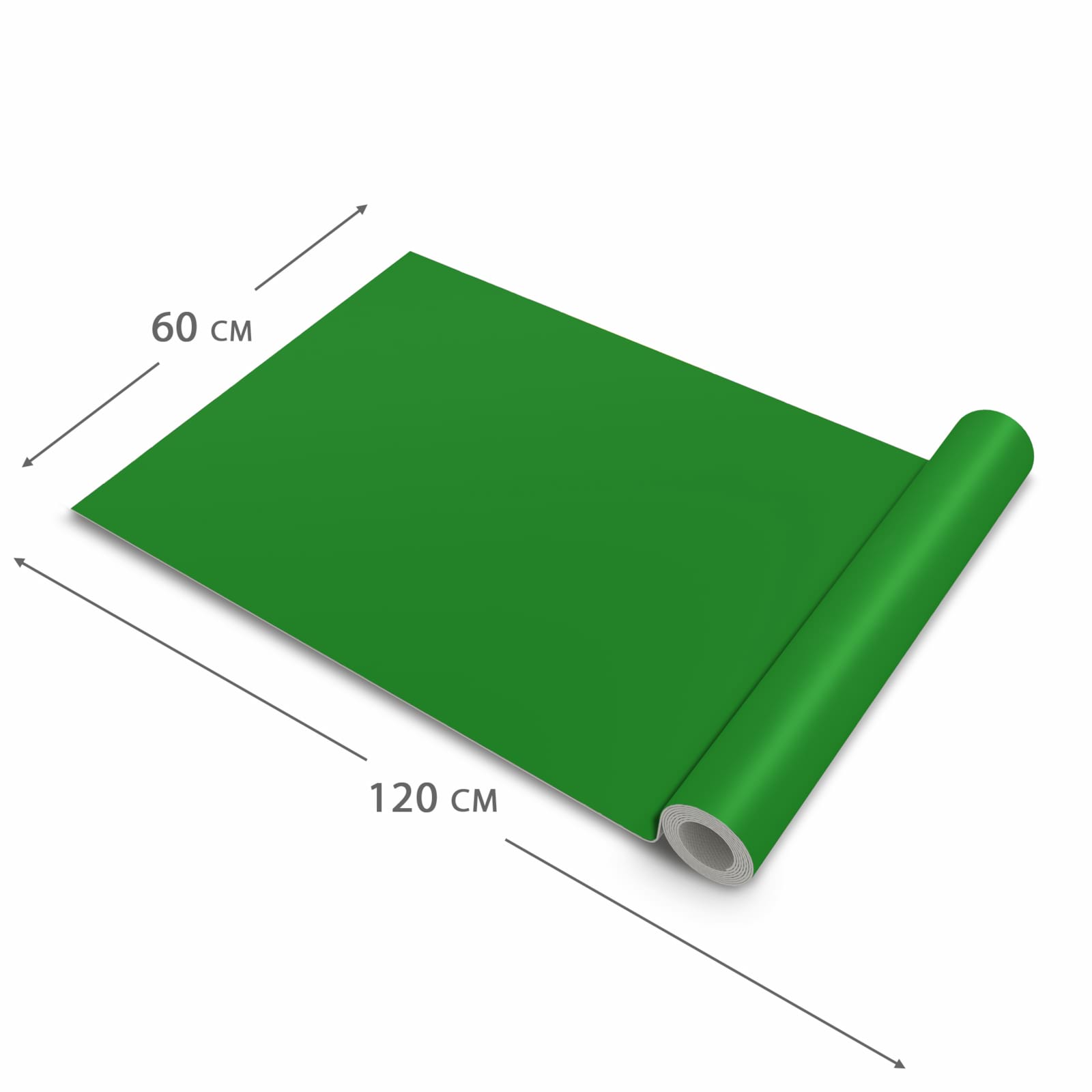 Rutschfester Küchenläufer mit Grüner Hintergrund I-Motiv, Dimension 60x120 cm, pflegeleicht