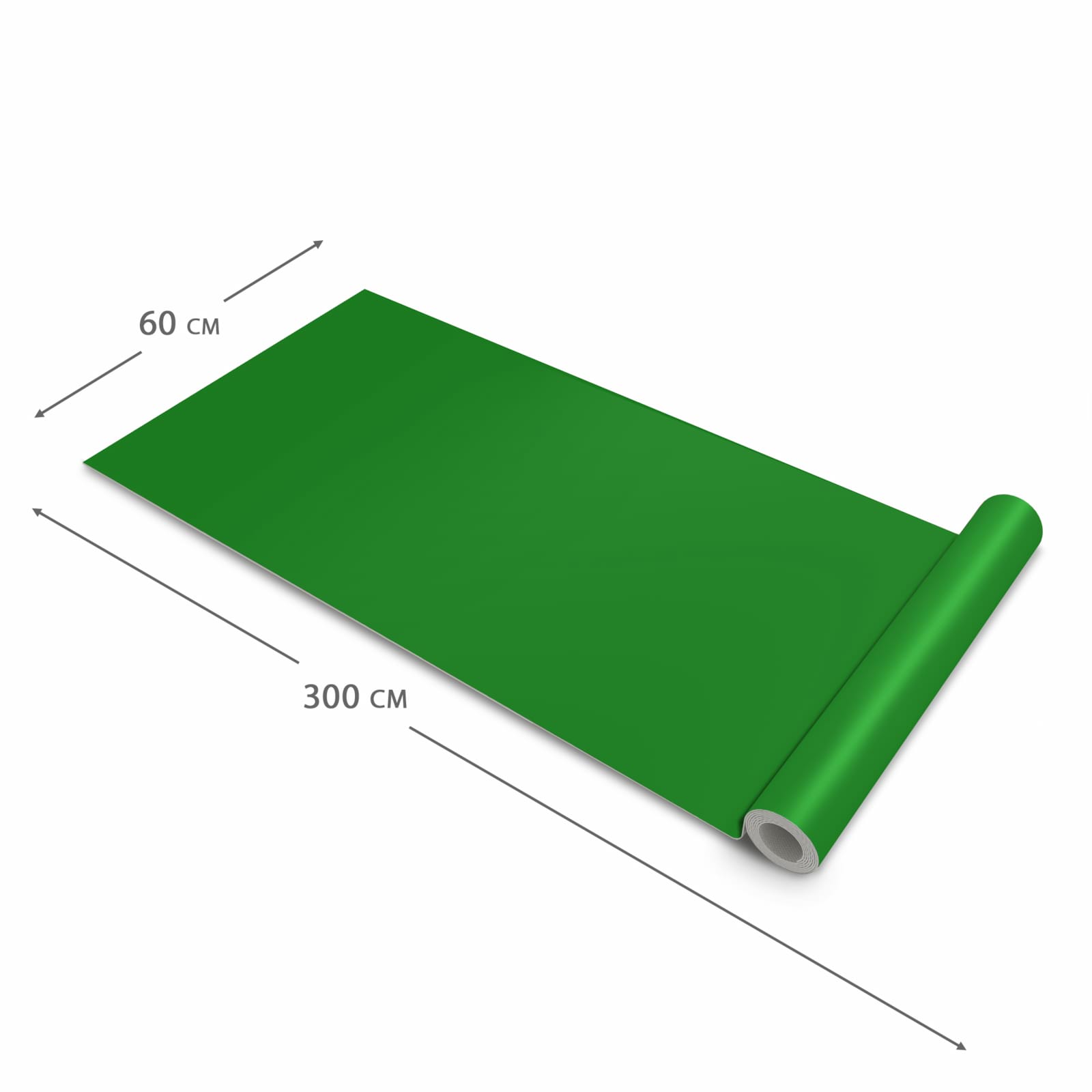 Küchenläufer nach Maß mit Grüner Hintergrund I-Motiv Dimension - 60x300 cm, mehr Komfort