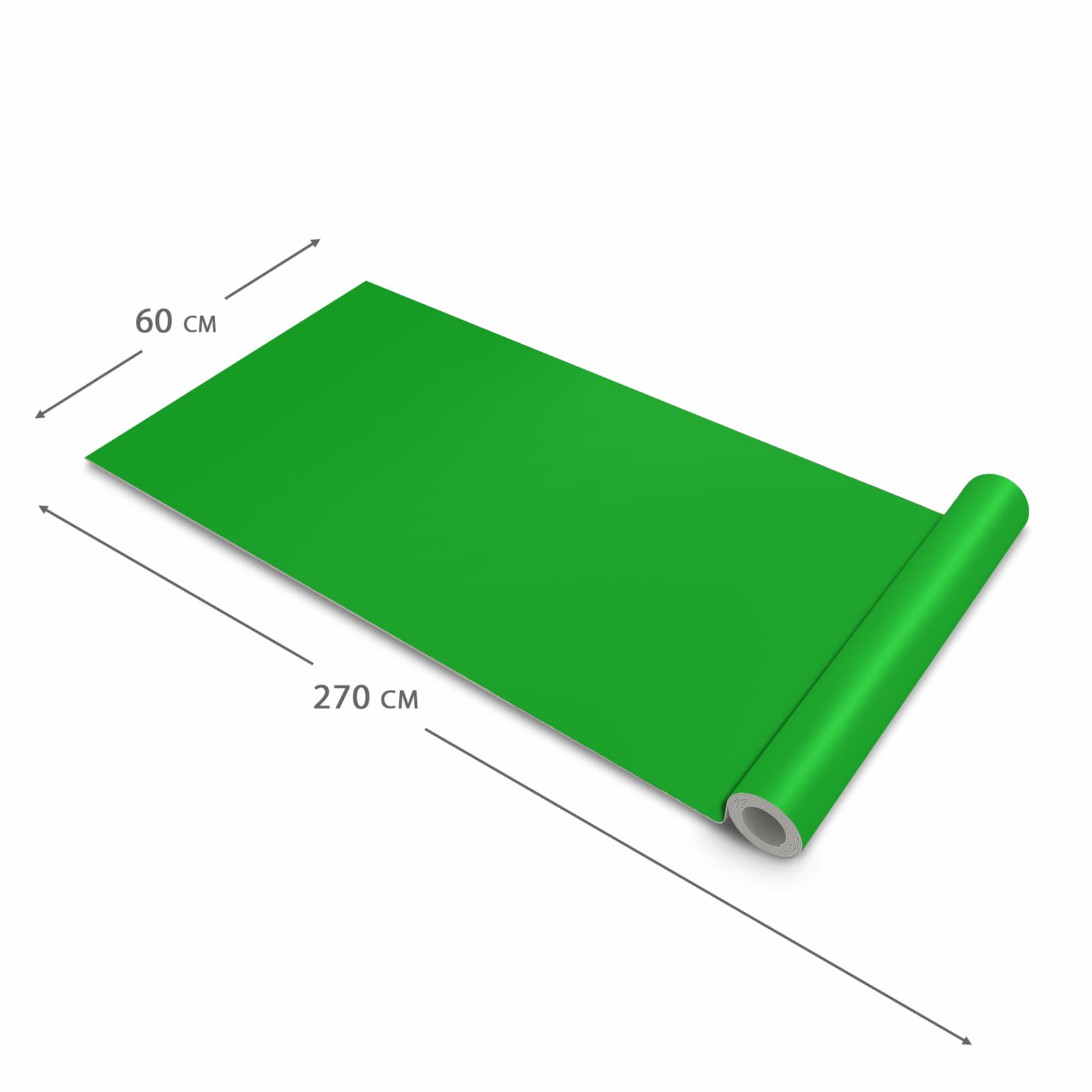 Küchenläufer mit grasgrünem Hintergrund, Dimension 60x270 cm, angenehme Haptik