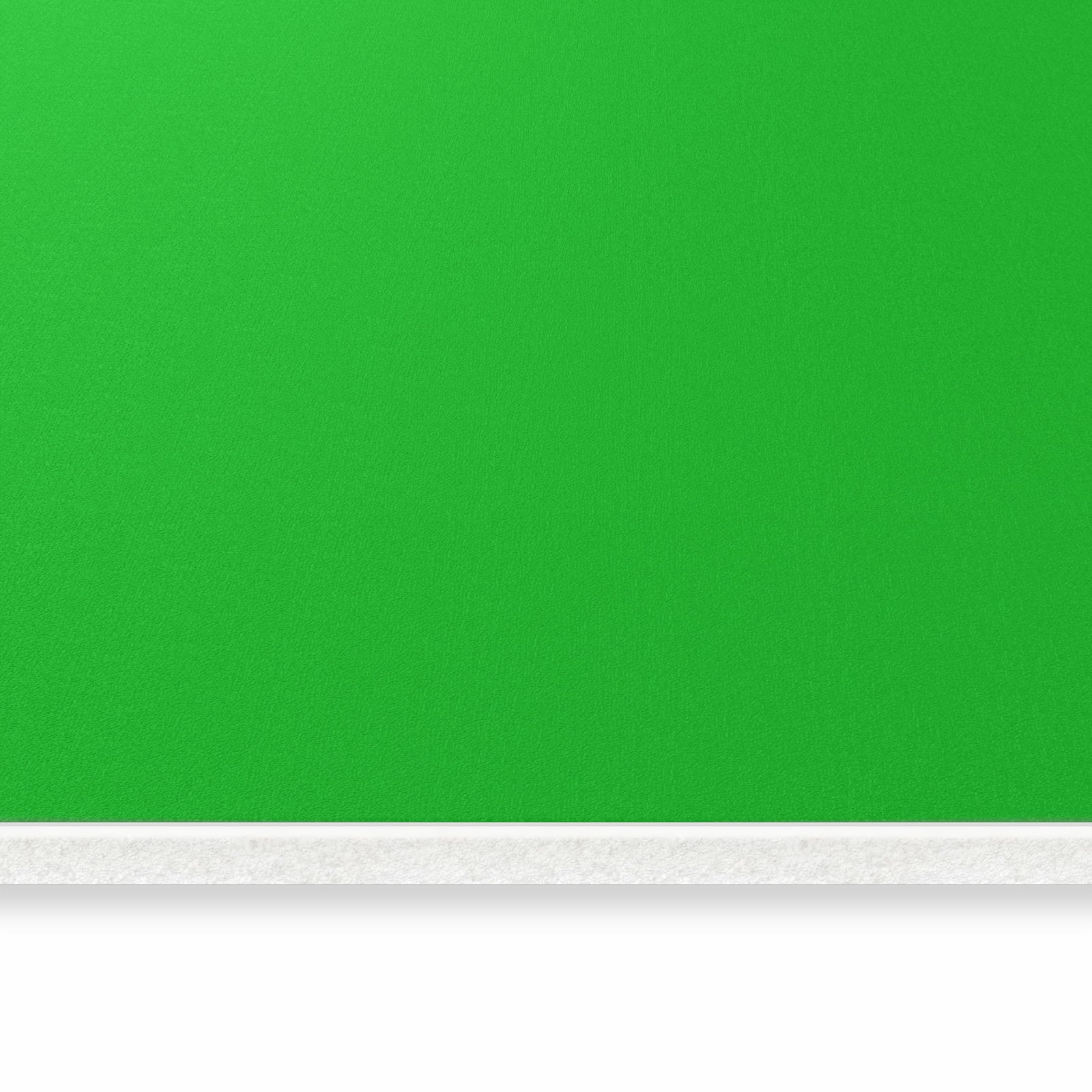 Waschbarer Küchenläufer mit grasgrünem Hintergrund-Motiv, seitliche Ansicht