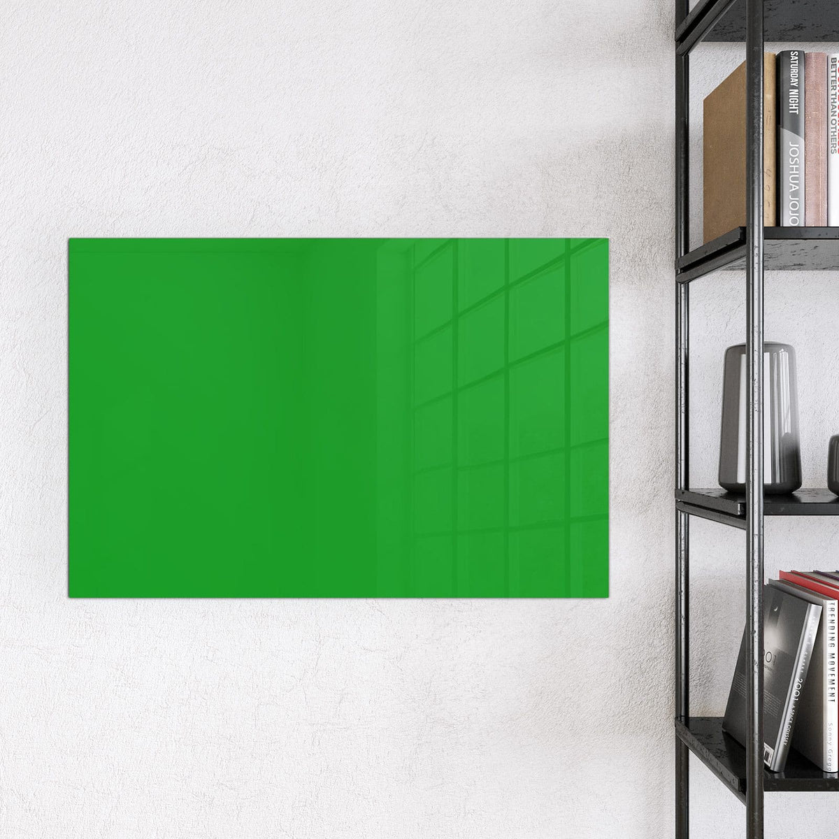Magnettafel - Grasgrüner Hintergrund – Leuchtendes Grasgrün als Farbfläche