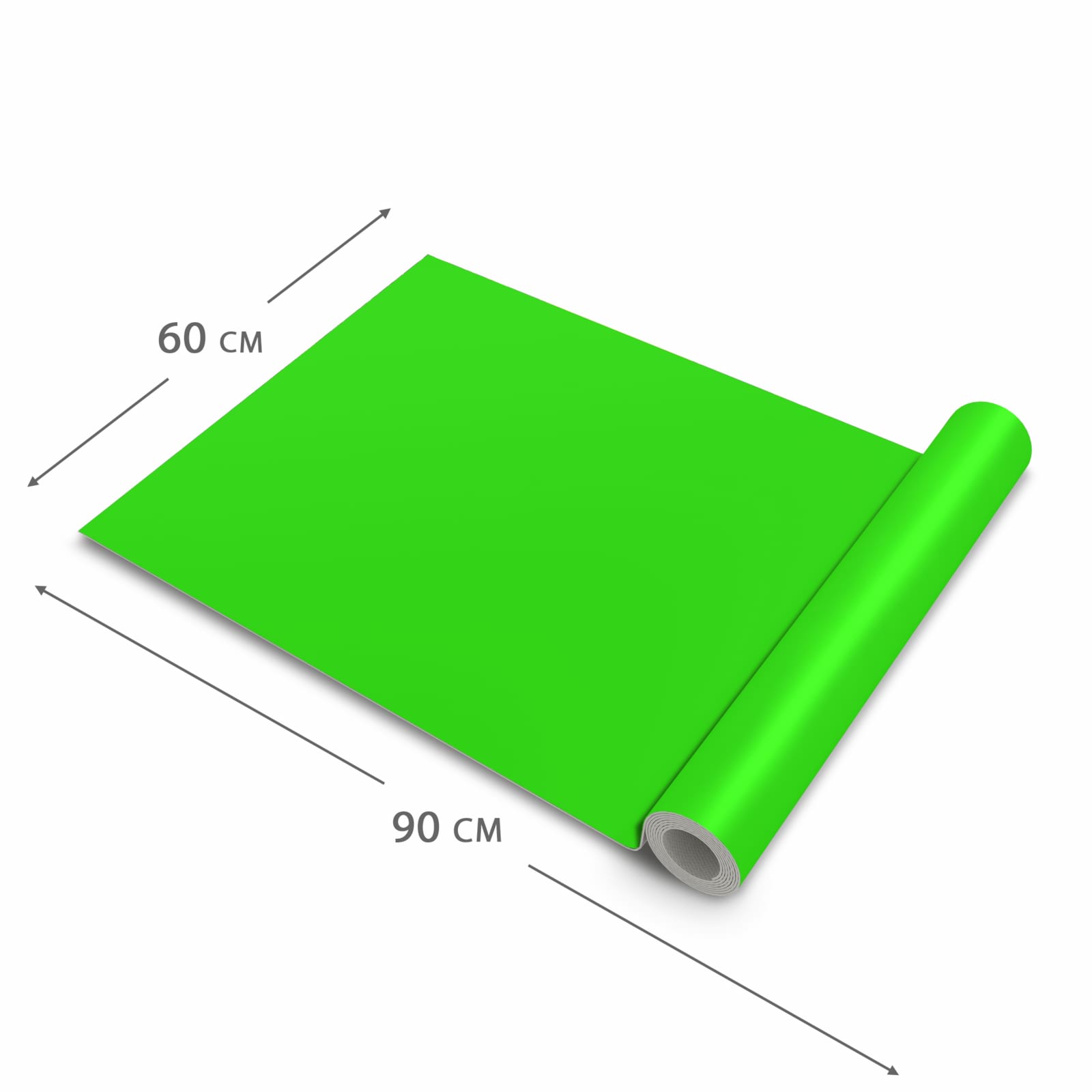 Wasserabweisender Läufer für die Küche mit neongrünem Hintergrund, Dimension - 60x90 cm