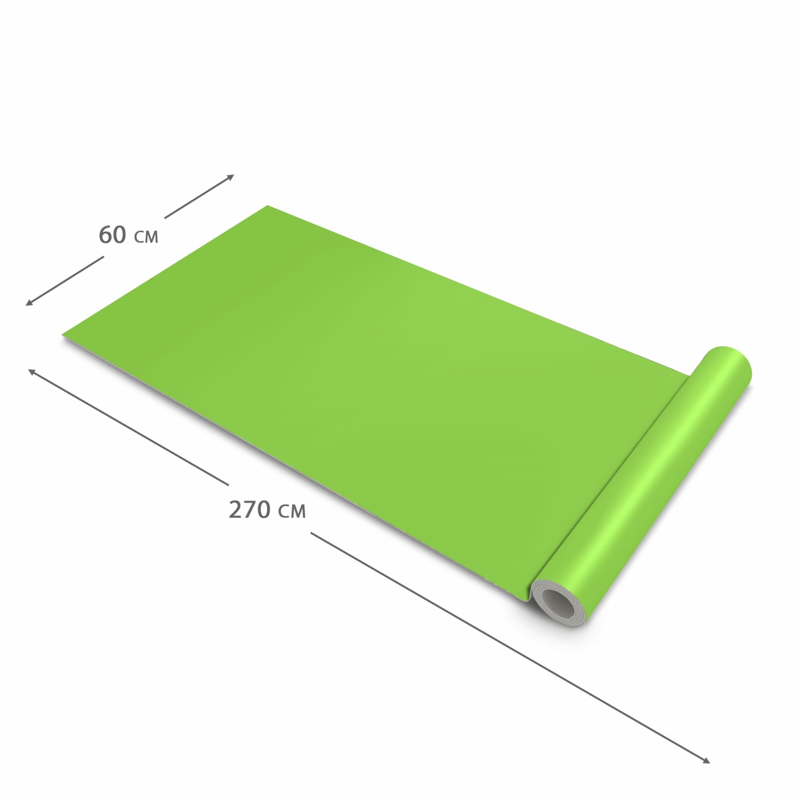 Küchenläufer mit hellgrünem Hintergrund-Motiv, Dimension 60x270 cm, für Ordnung