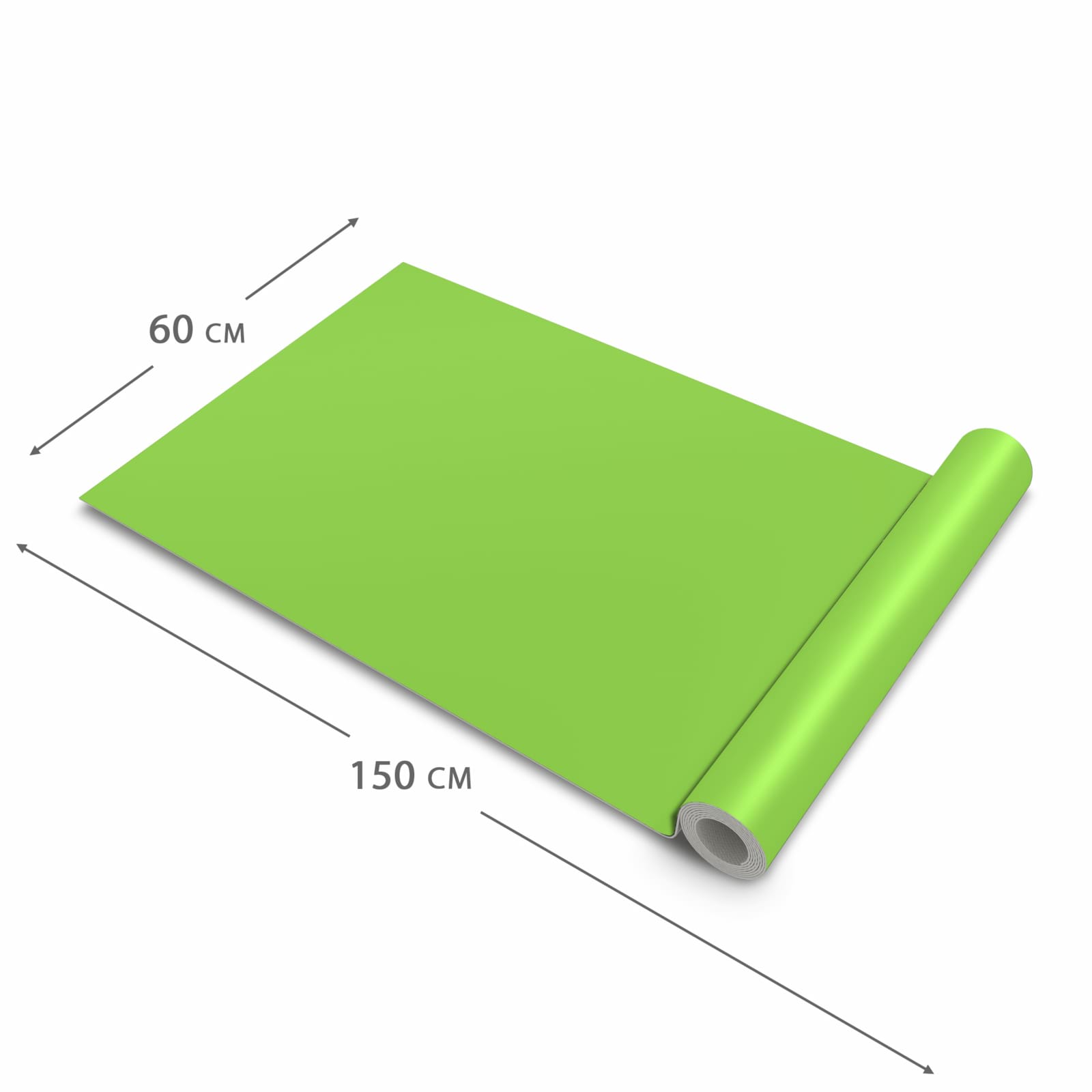 Küchenläufer mit hellgrünem Hintergrund, Dimension 60x150 cm, bietet Trittkomfort