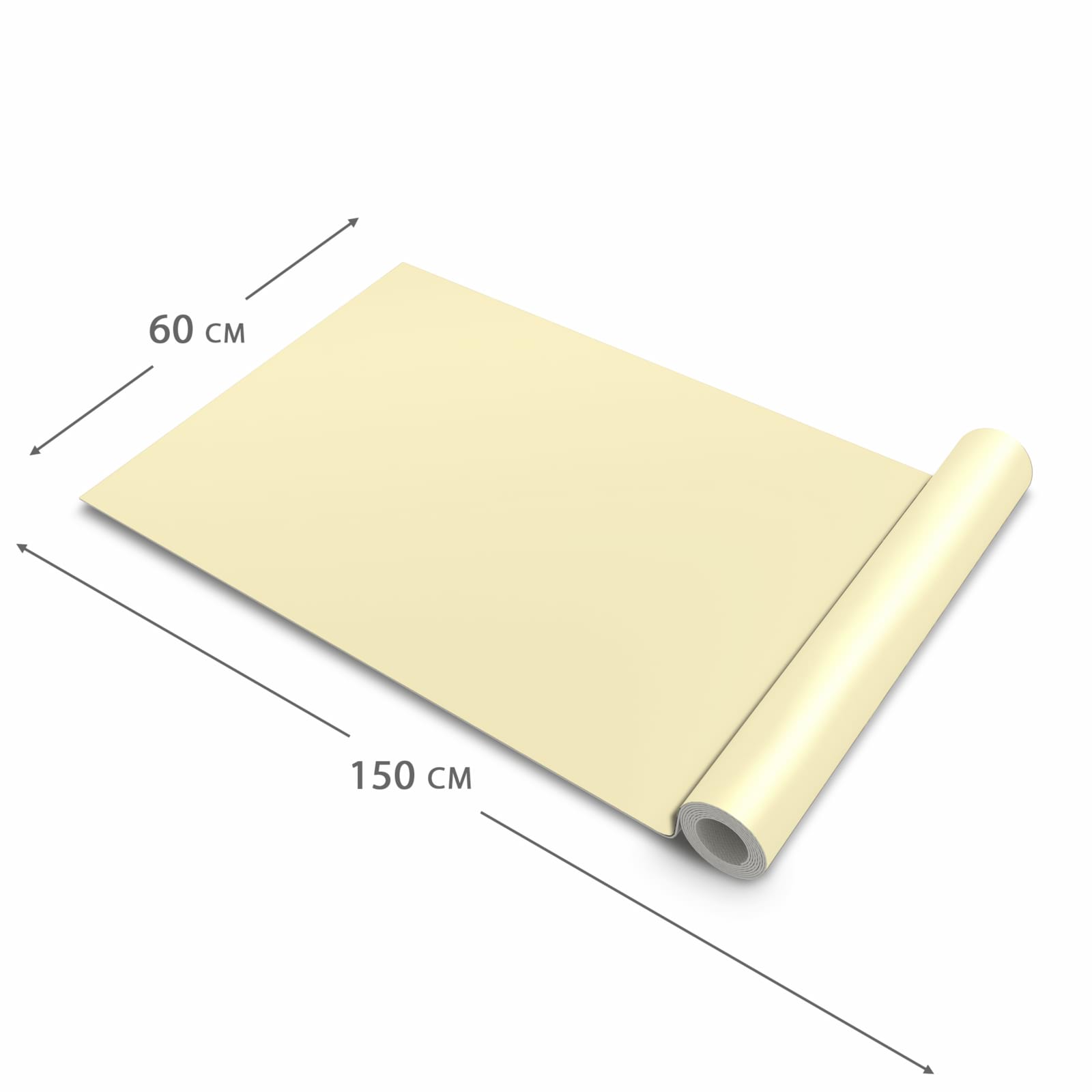 Rutschfester Küchenteppich mit beigem Hintergrund-Motiv, Dimension - 60x150 cm, sicher