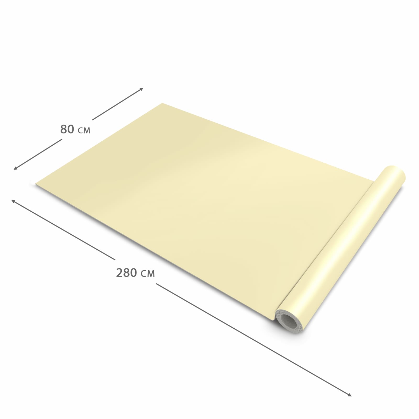 Komfortabler Küchenläufer mit beigem Hintergrund-Motiv, Dimension - 80x280 cm