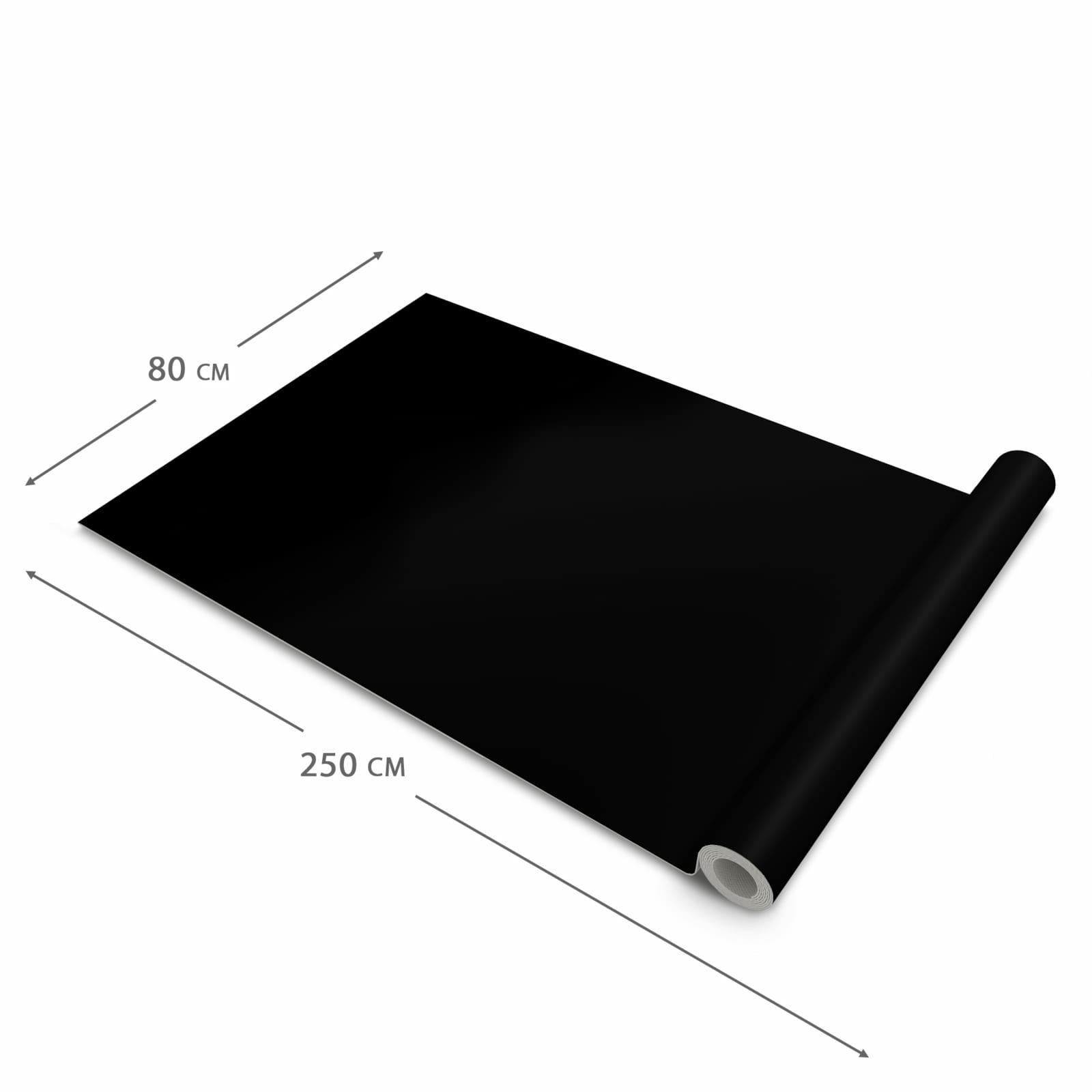 Rutschfester Küchenläufer mit schwarzem Hintergrund-Motiv, Dimension 80x250 cm, langlebig
