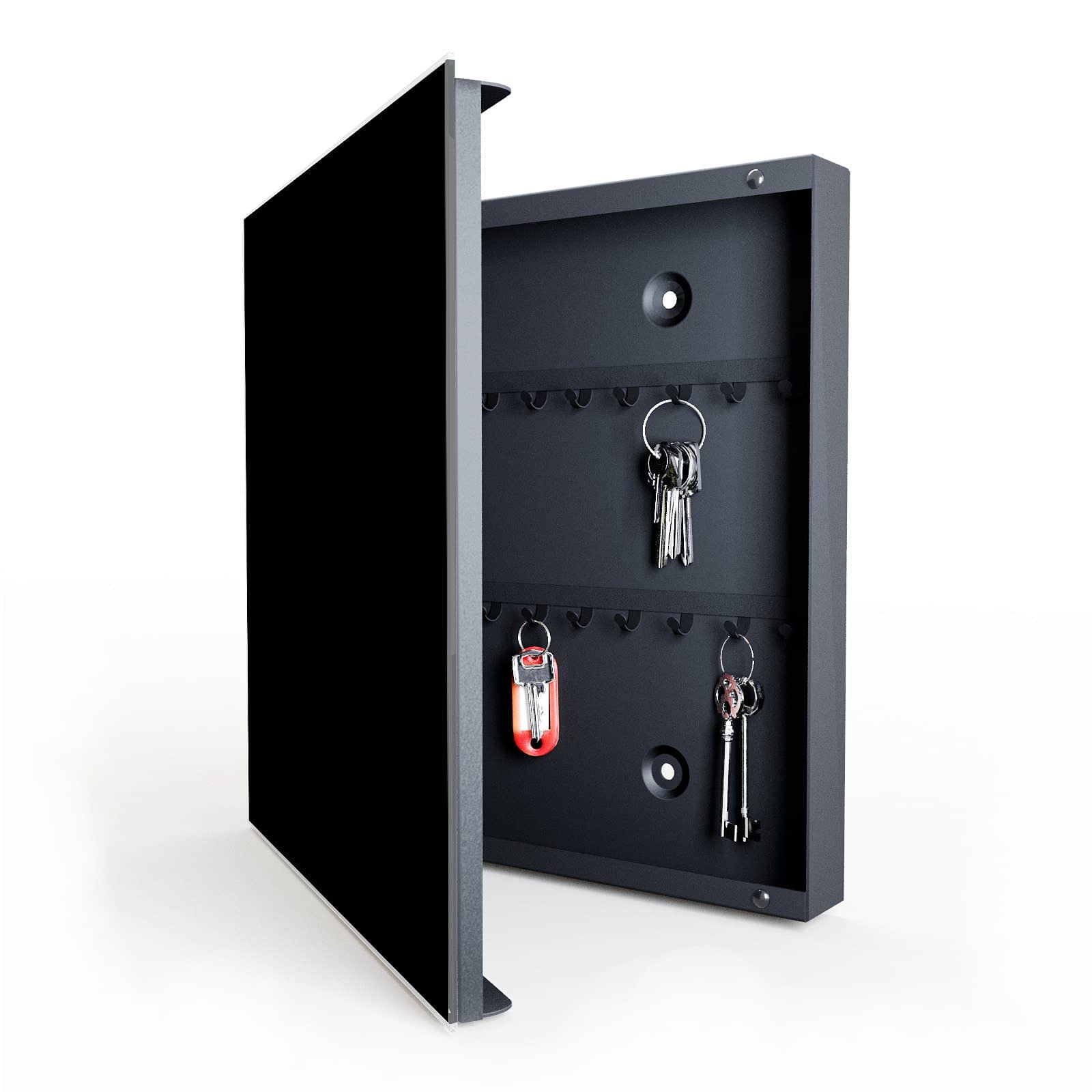 Langlebige keyless go schlüsselbox mit Motiv Schwarzer Hintergrund in geöffneter Innenansicht