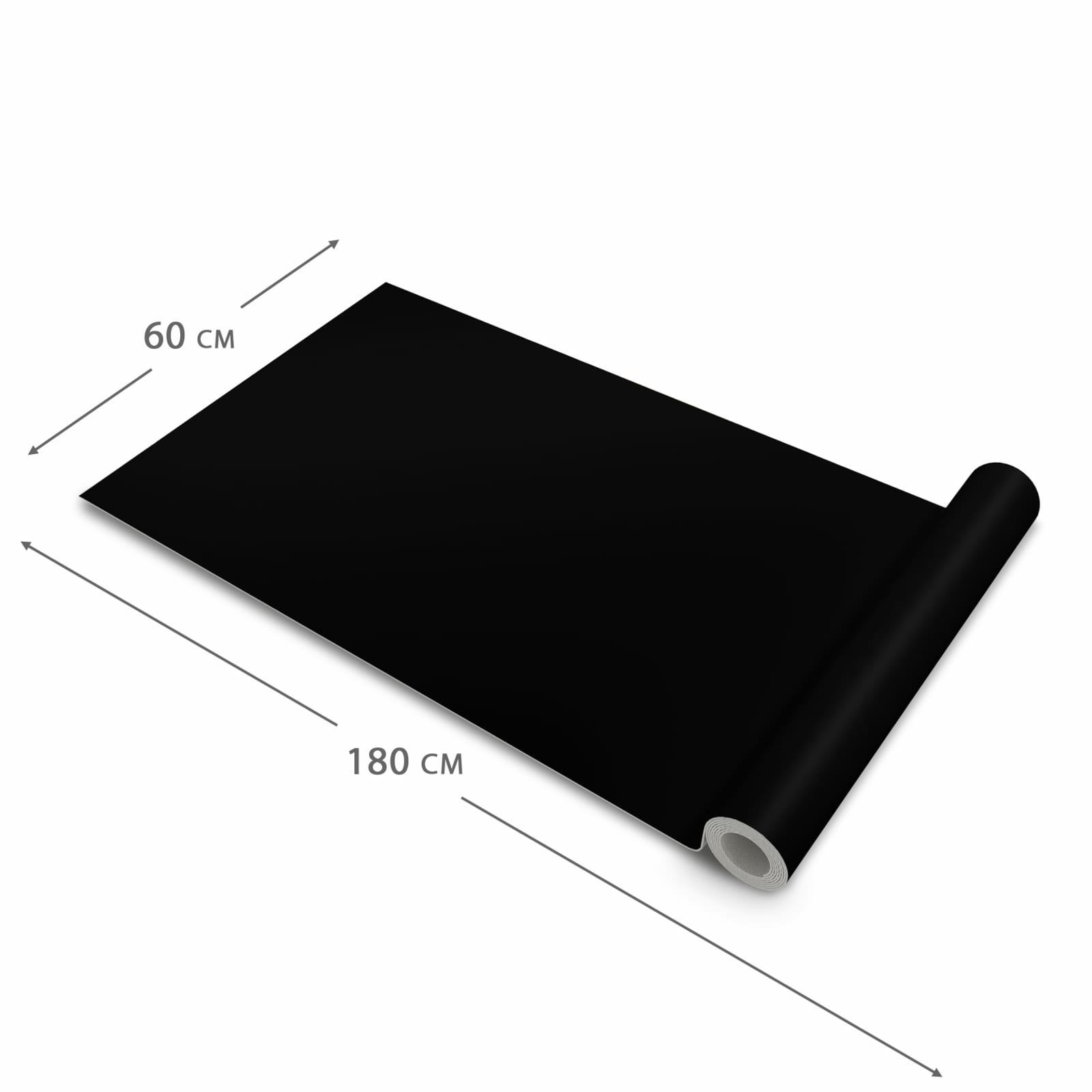 Großer Küchenläufer mit schwarzem Hintergrund-Motiv 60x180 cm, strapazierfähig
