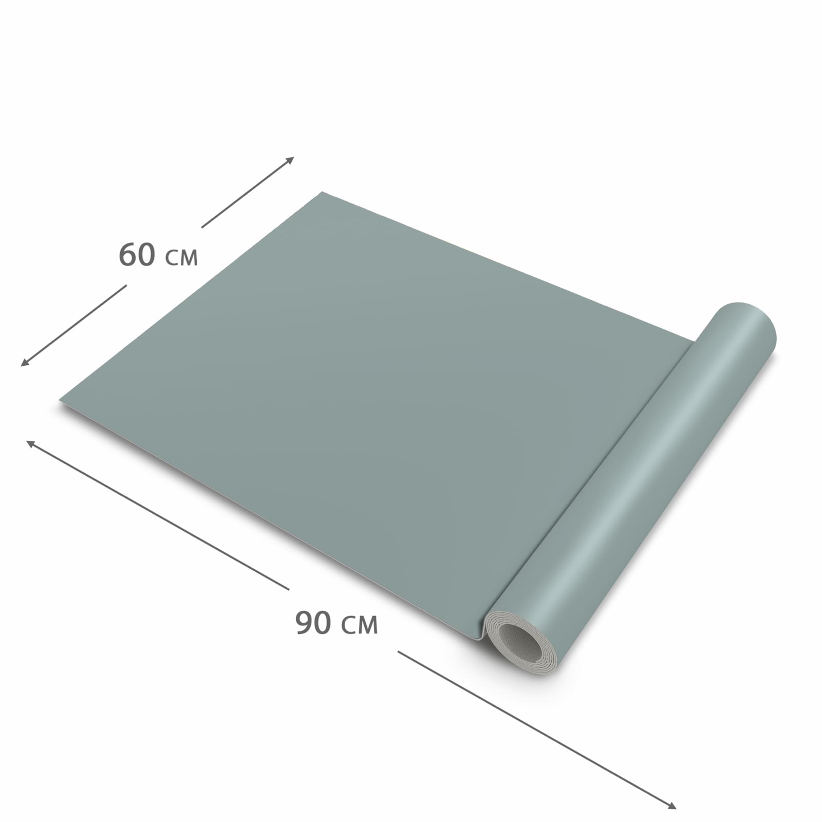 Waschbarer Küchenläufer mit grauem Hintergrund-Motiv, Dimension 60x90 cm, bodenschonend