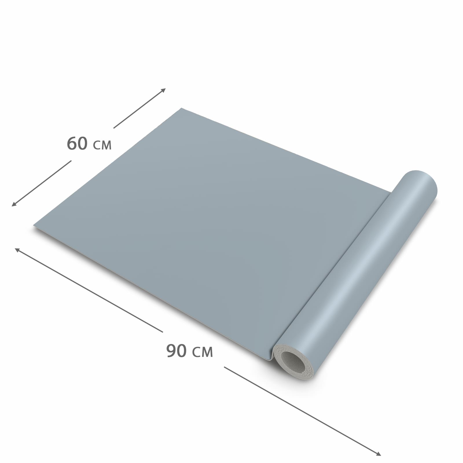 Abwaschbarer Küchenteppich mit Grauer Hintergrund II-Motiv, Dimension - 60x90 cm
