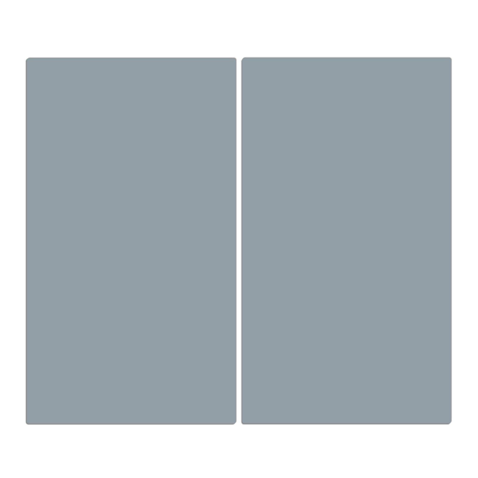 2-teilige Ceranfeld Abdeckplatten mit Grauer Hintergrund II-Motiv in der Frontansicht #grösse_2-Teilig (60x52cm)