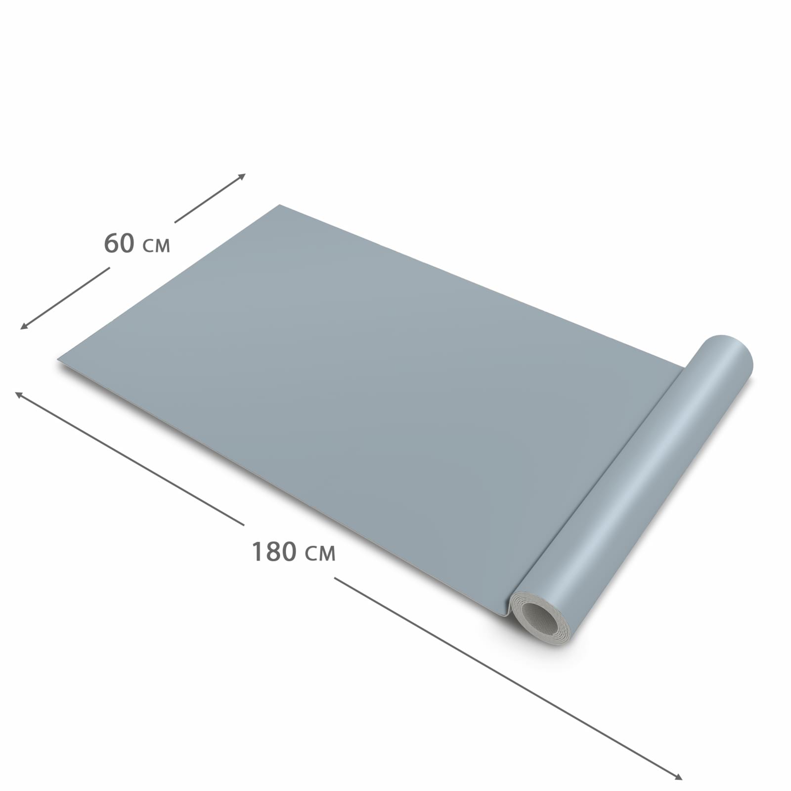 Moderner Küchenläufer mit Grauer Hintergrund II-Motiv, Dimension 60x180 cm, UV-beständig