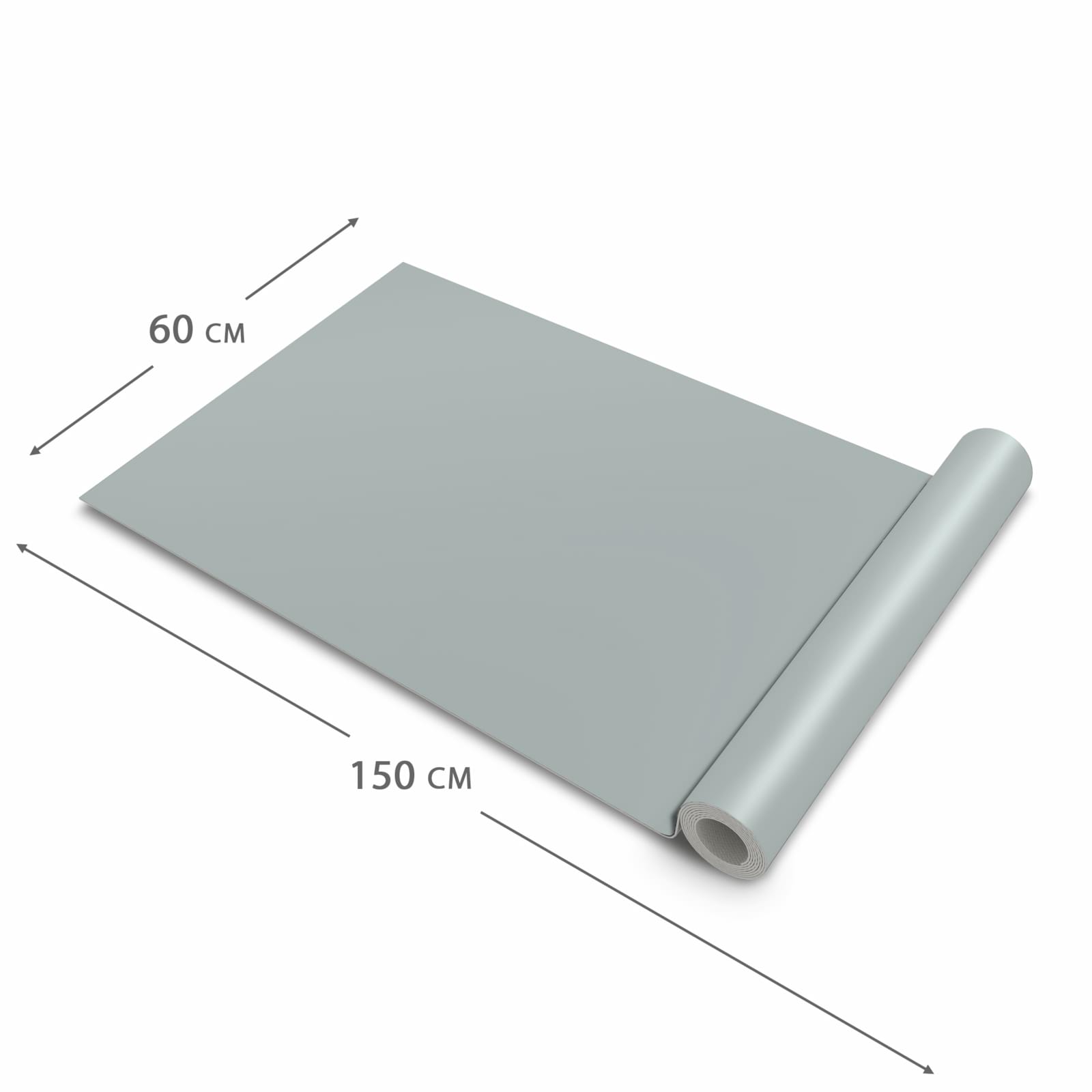 Abwaschbarer Küchenläufer mit Grauer Hintergrund III-Motiv Dimension - 60x150 cm, Trittkomfort