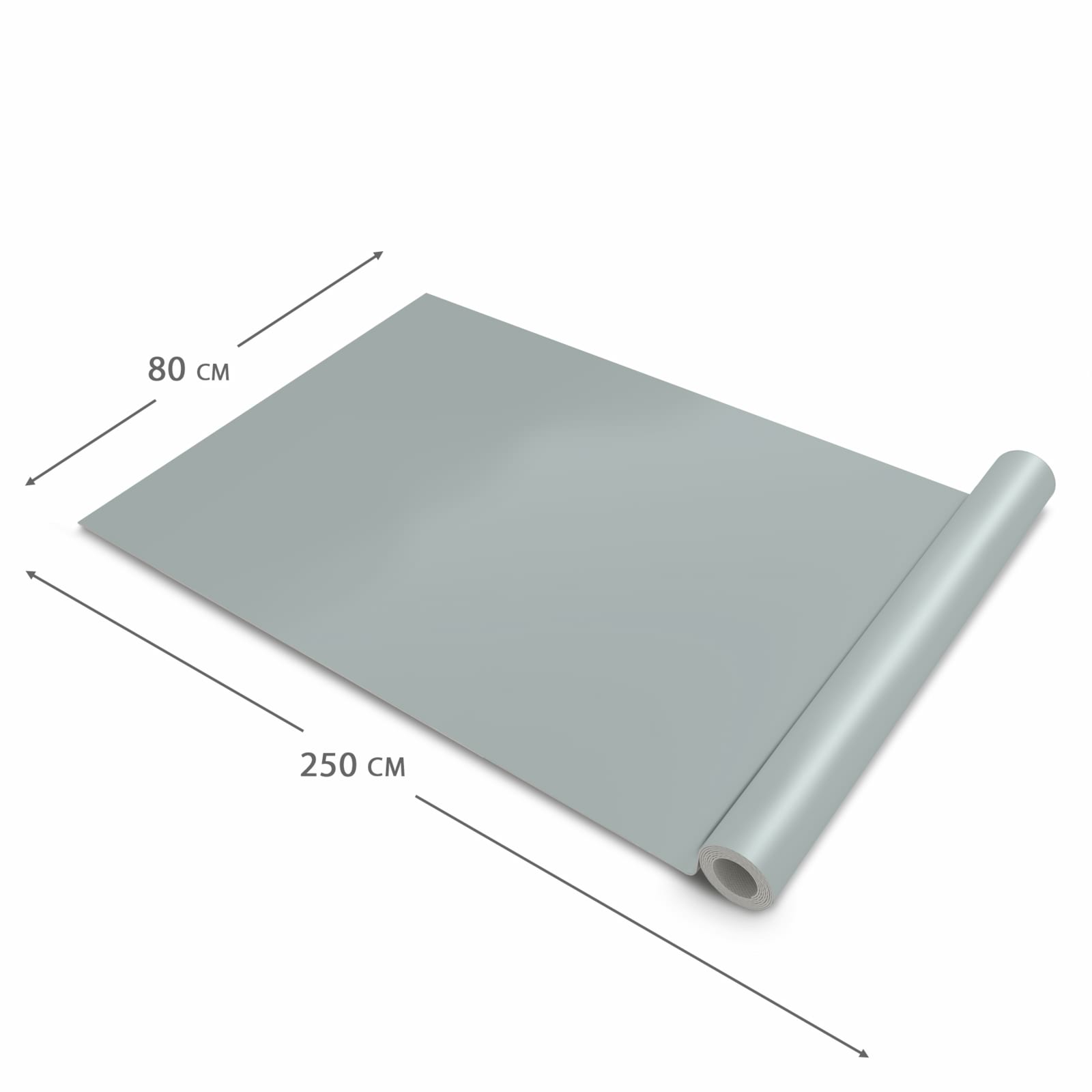 Strapazierfähiger Küchenläufer mit Grauer Hintergrund III-Motiv, Dimension - 80x250 cm