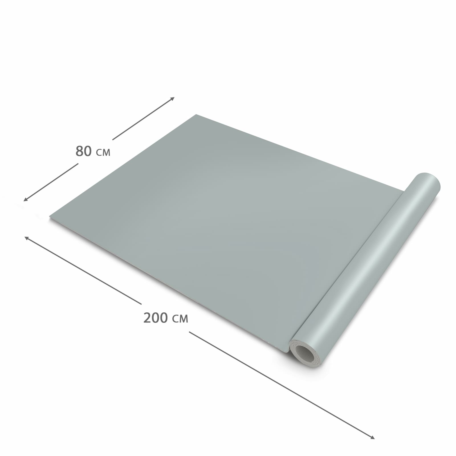 Rutschfester Küchenteppich mit Grauer Hintergrund III-Motiv, Dimension - 80x200 cm