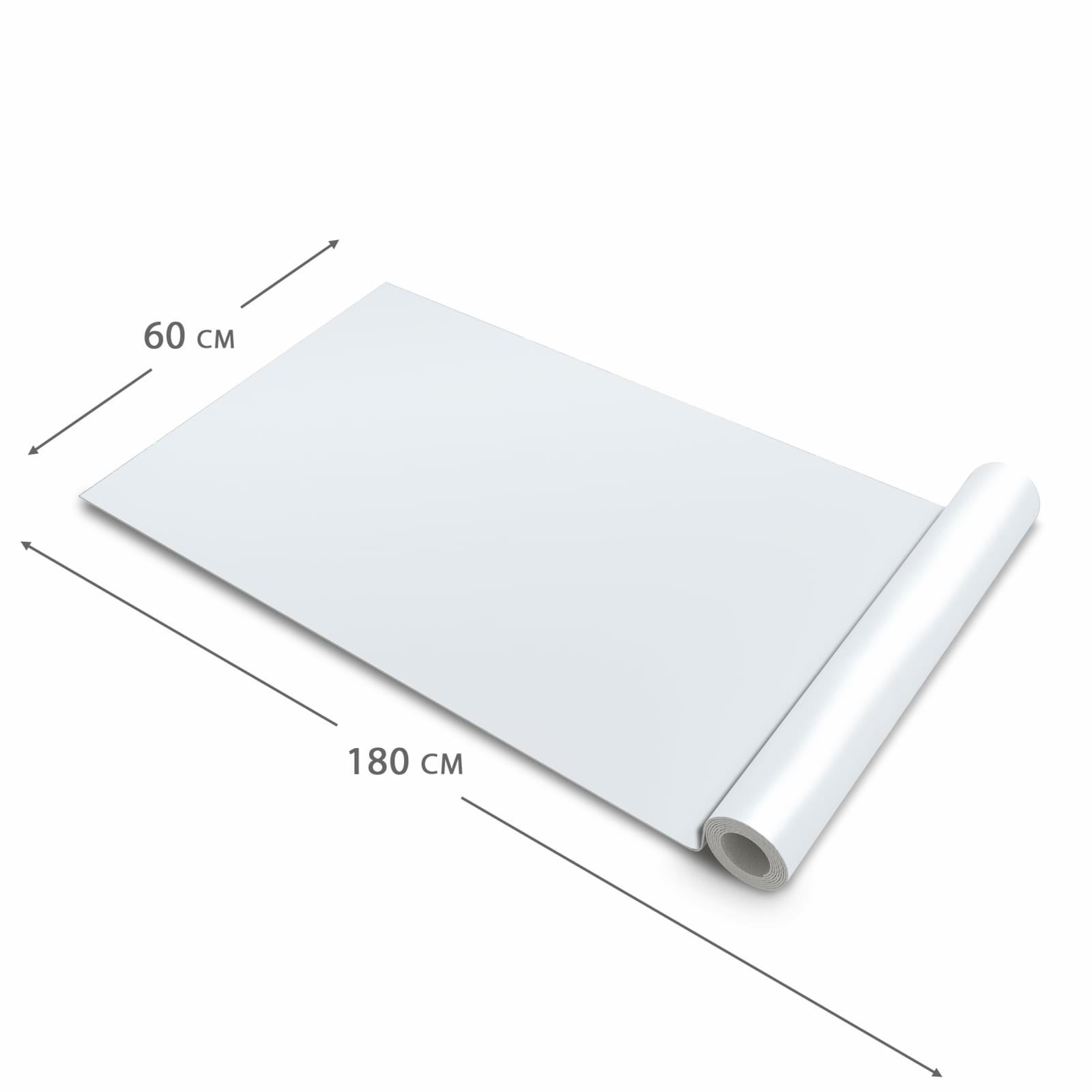Strapazierfähiger Küchenläufer mit hellgrauem Hintergrund-Motiv, Dimension - 60x180 cm