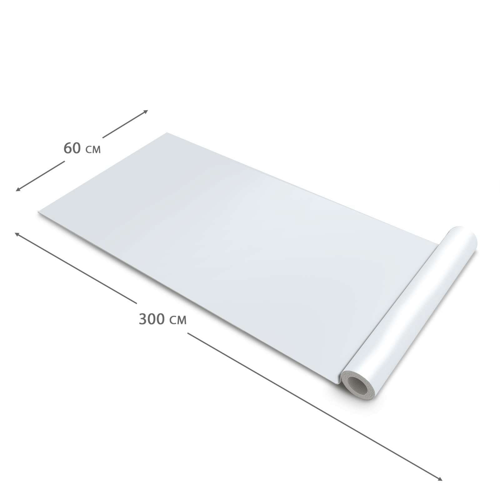 Küchenläufer mit hellgrauem Hintergrund-Motiv, Dimension 60x300 cm, mehr Komfort beim Stehen