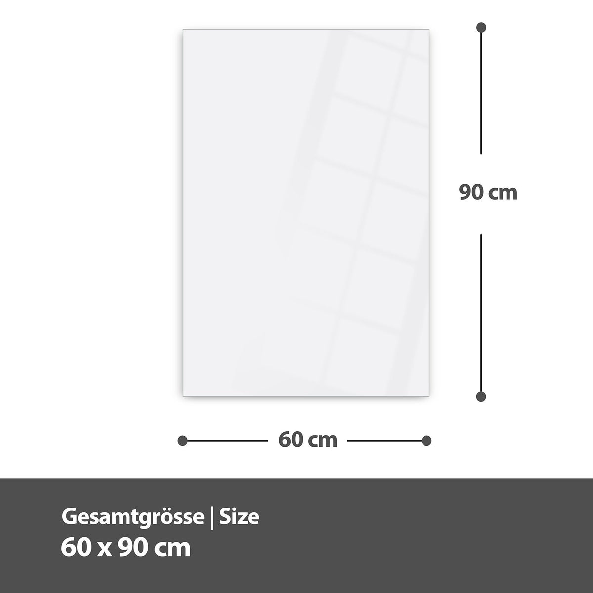 Maßzeichnung 60 × 90 cm