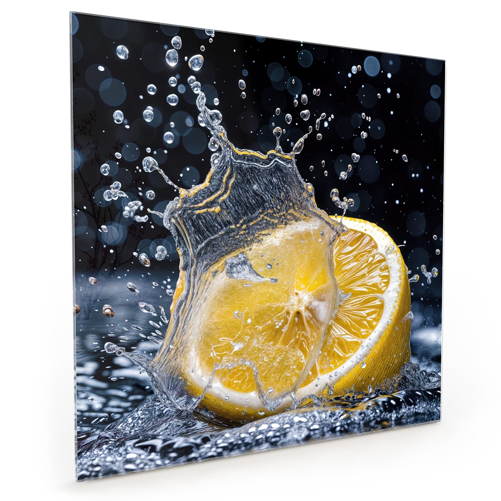 Küchenrückwand aus Glas als Spritzschutz hinter dem Herd
