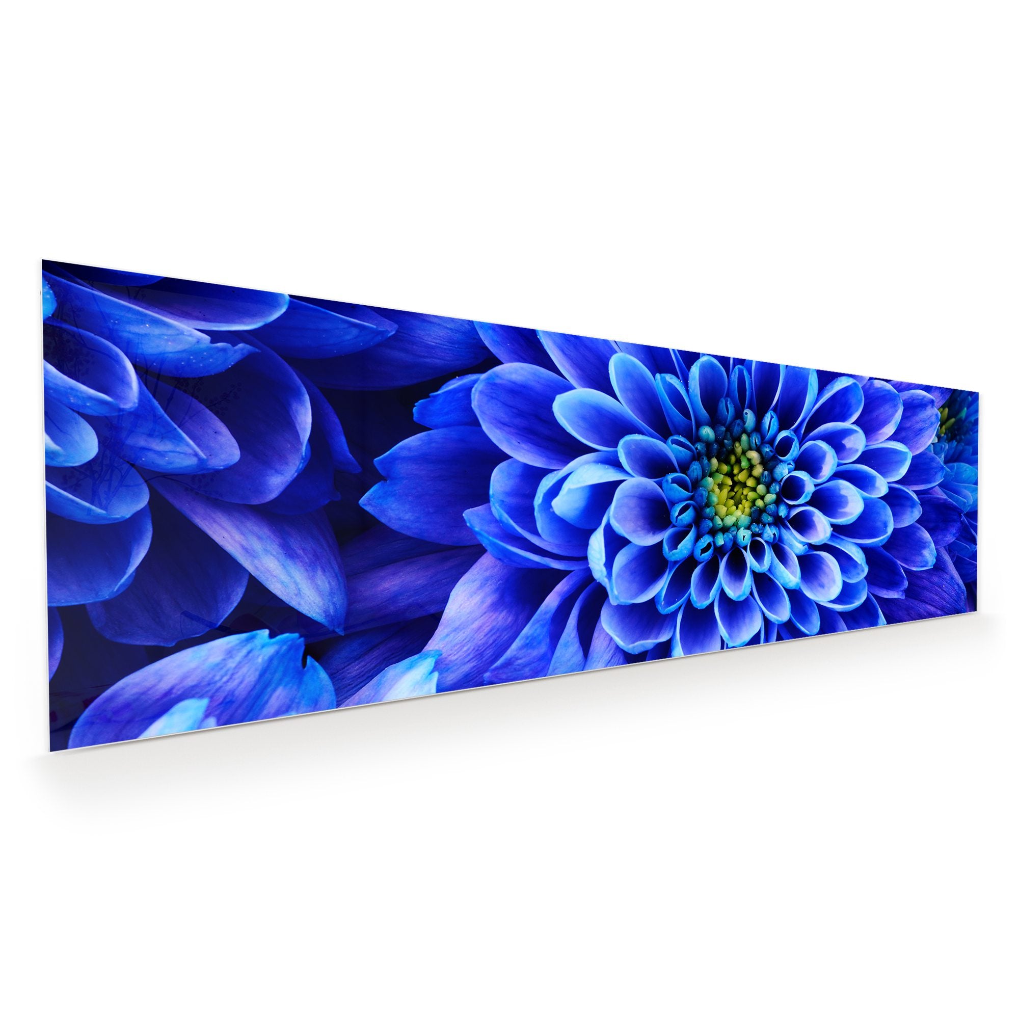 Wandbild Glasbild Blaue Blume von Nahemn
