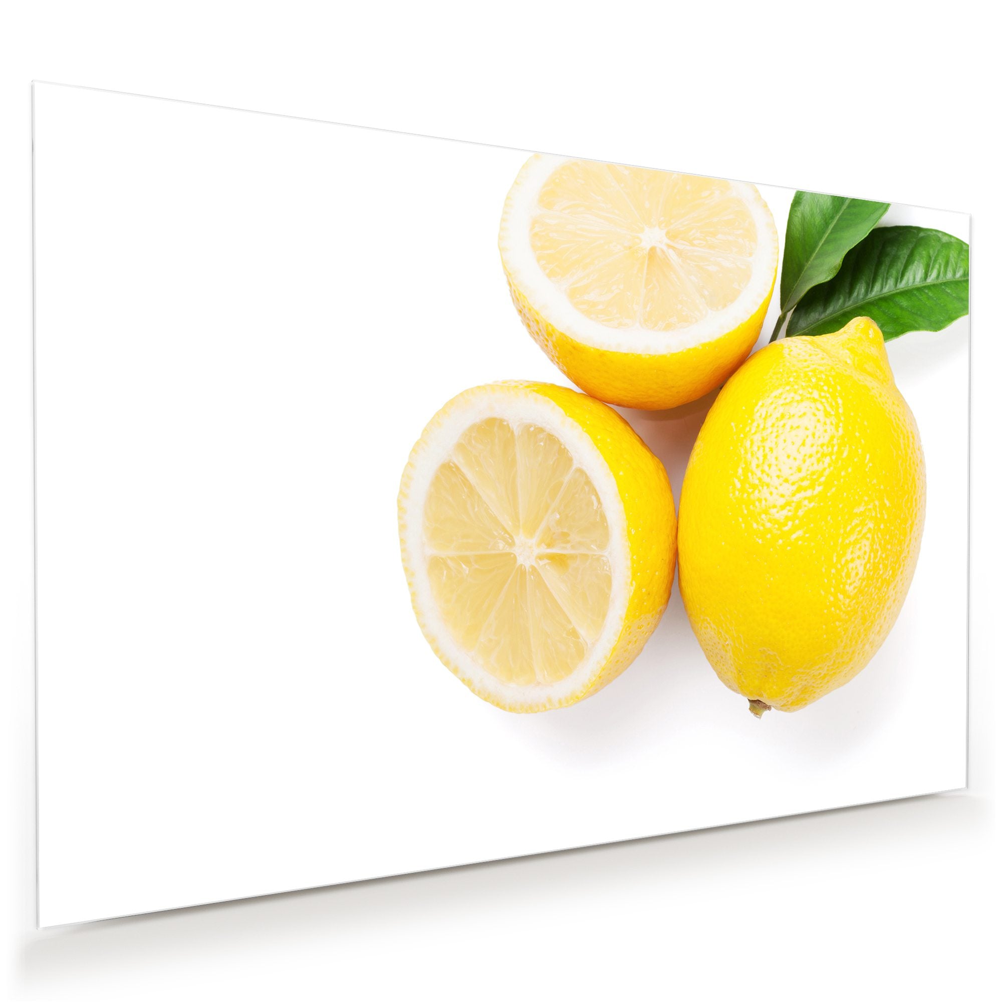 Wandbild Glasbild Zitronen