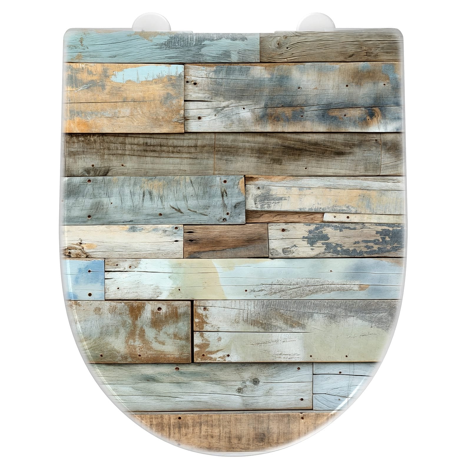 WC-Sitz mit Absenkautomatik Alte Holzplanken