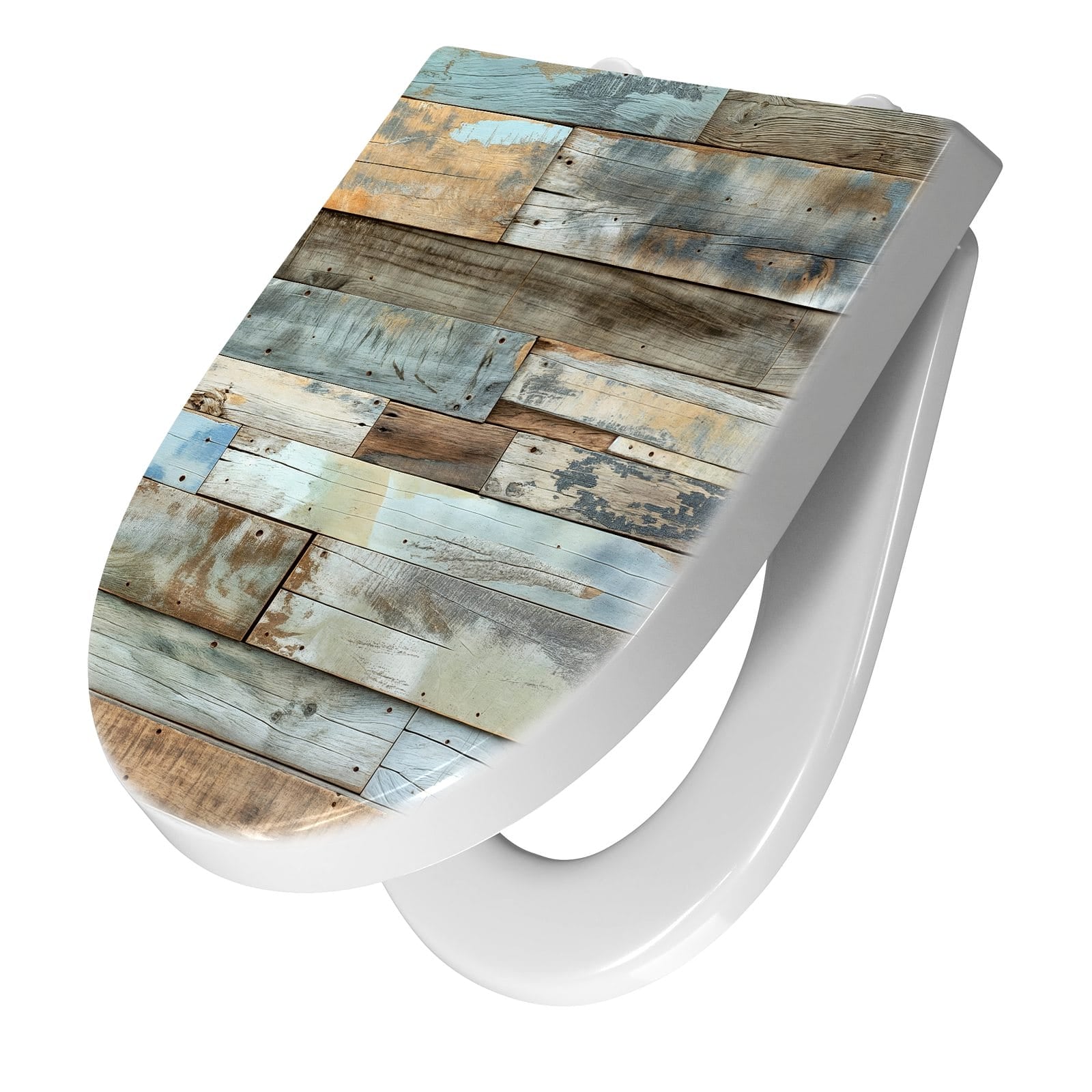 WC-Sitz mit Absenkautomatik Alte Holzplanken