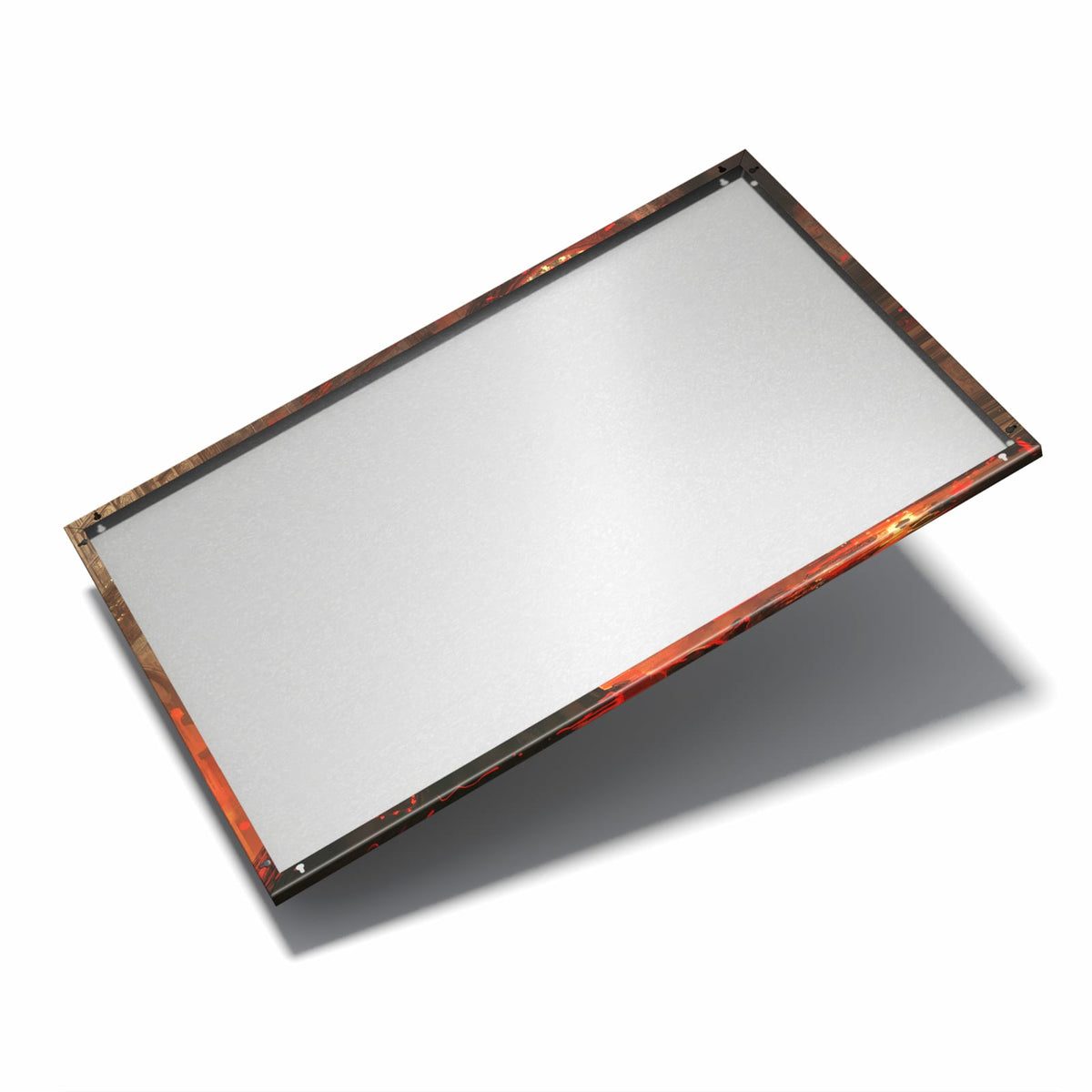 Nur 7 mm – liegt eng an der Wand – Metall Magnettafel - Frauen im roten Licht