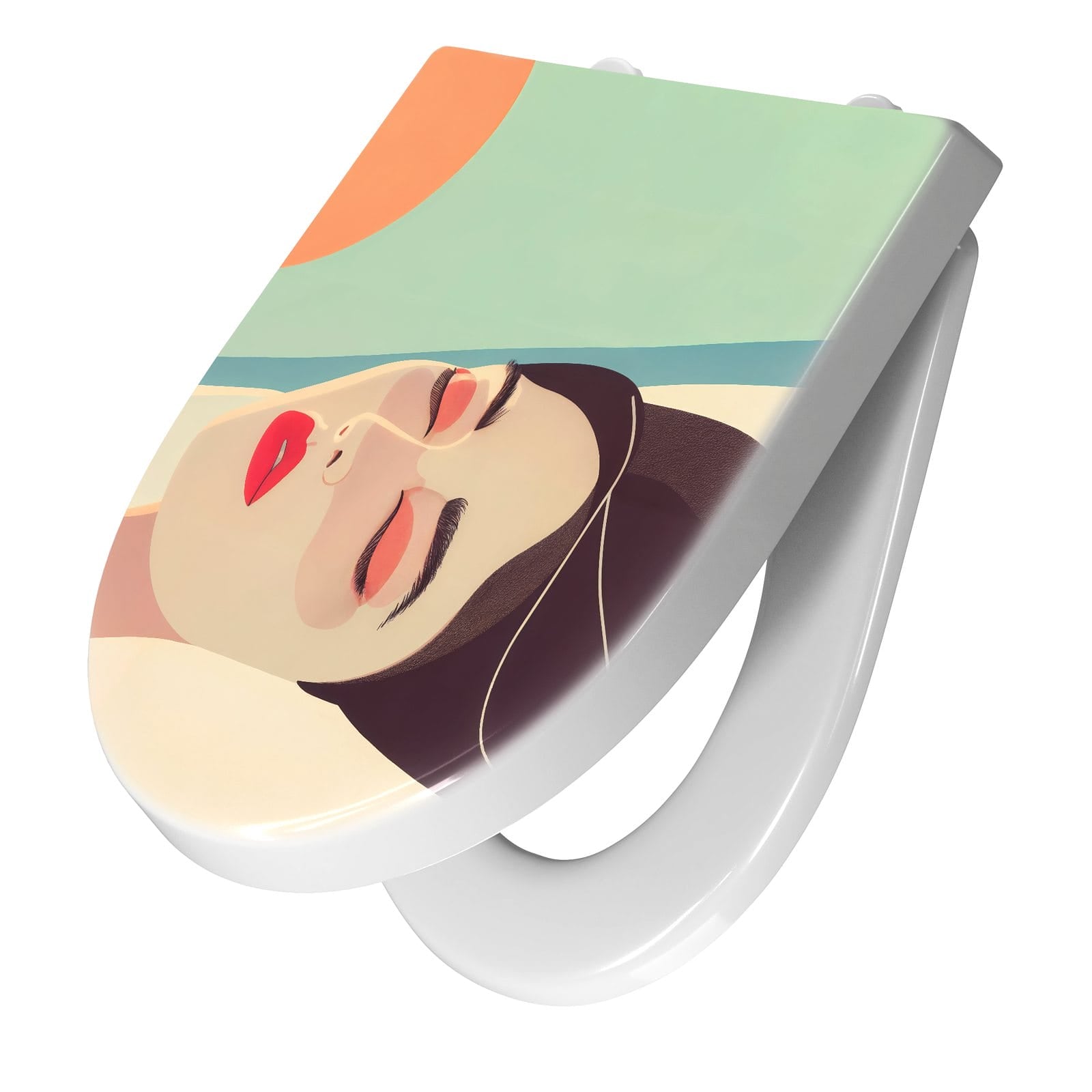 WC-Sitz mit Absenkautomatik Sonnenbaden