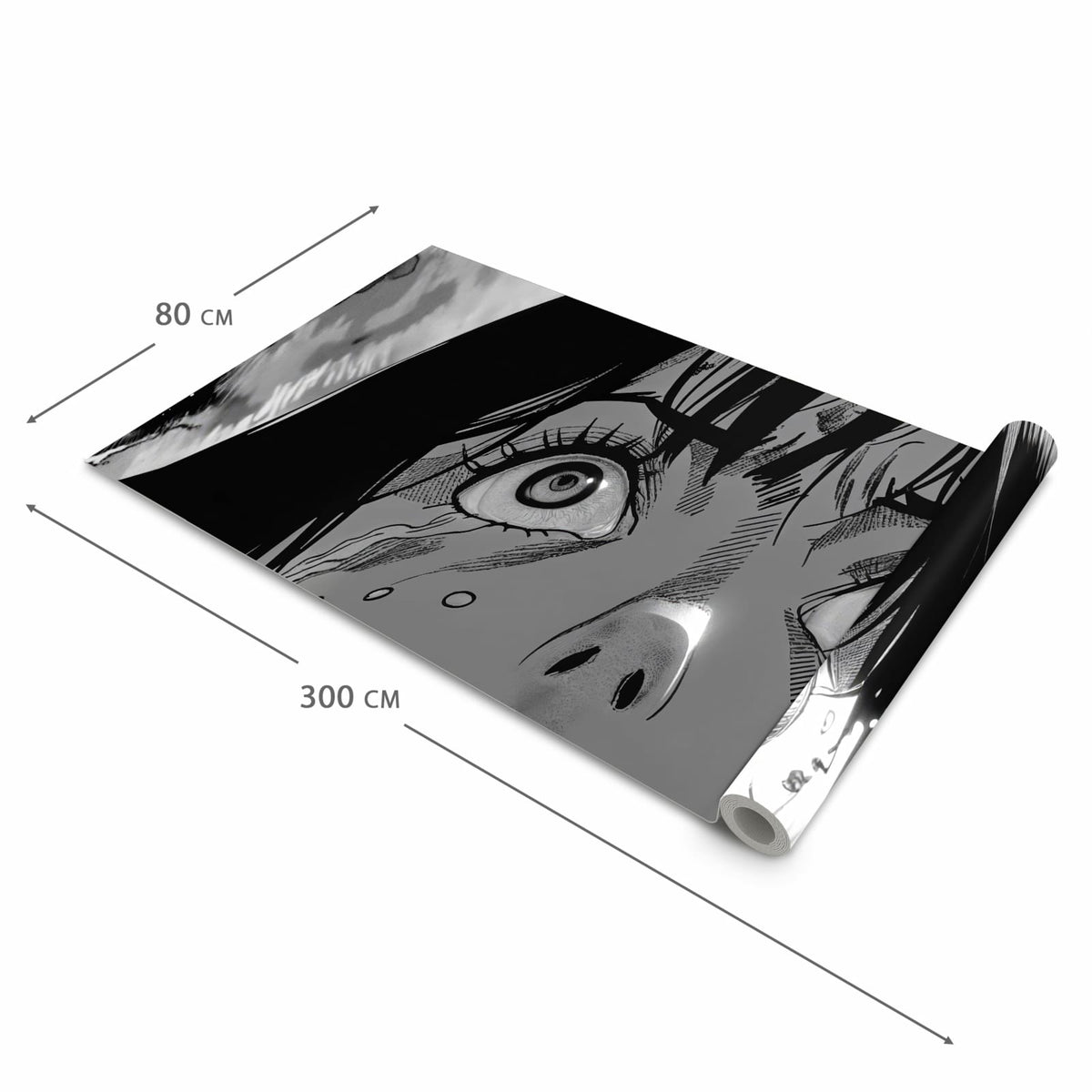Farbbeständiger Küchenteppich mit Motiv Schreiender Ausdruck in der Größe 80x280 cm