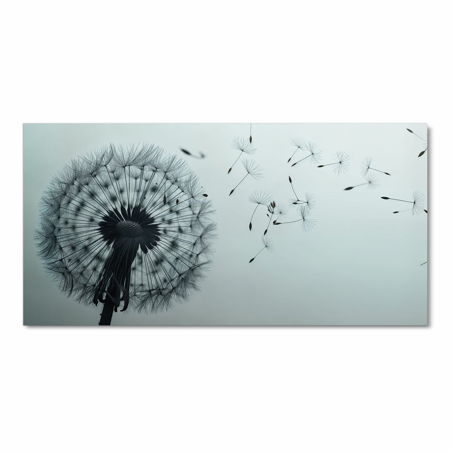 Maße Küchenläufer - Pusteblume in Graublau