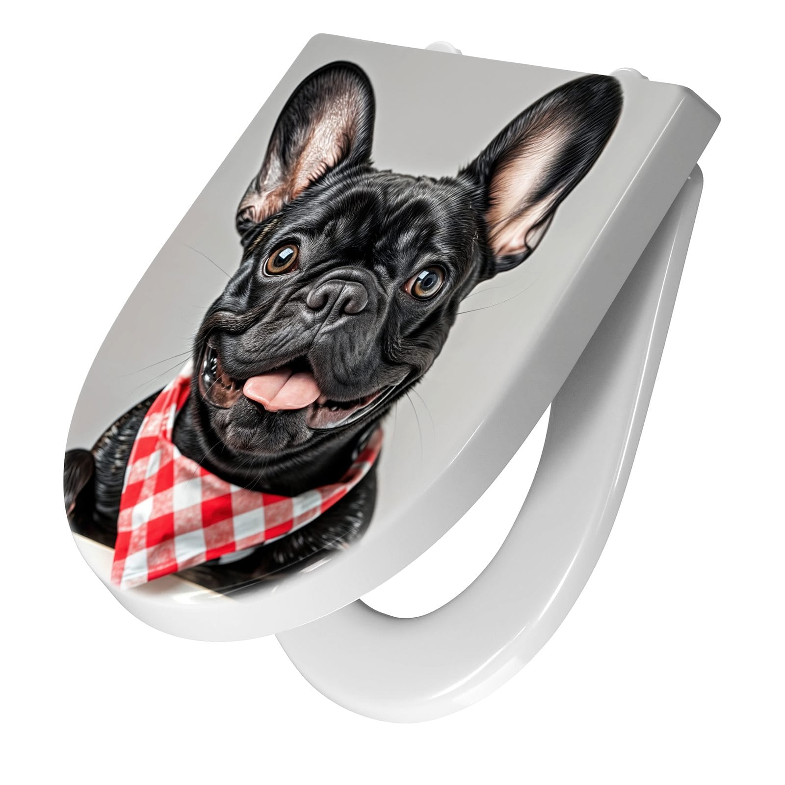 WC-Sitz mit Absenkautomatik Französische Bulldogge