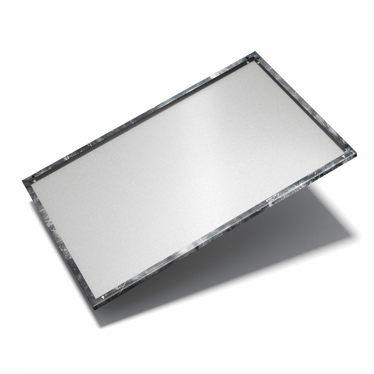 Nur 7 mm – liegt eng an der Wand – Metall Magnettafel - Kratzspuren in Schwarz