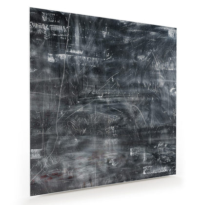 Wandbild mit dem Motiv Kratzspuren in Schwarz