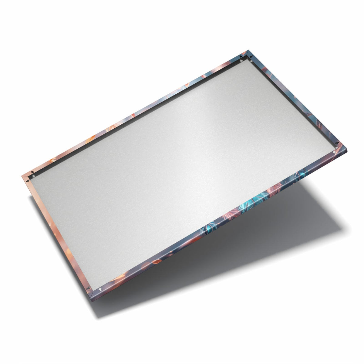 Nur 7 mm – liegt eng an der Wand – Metall Magnettafel - Traumfänger mit Federn