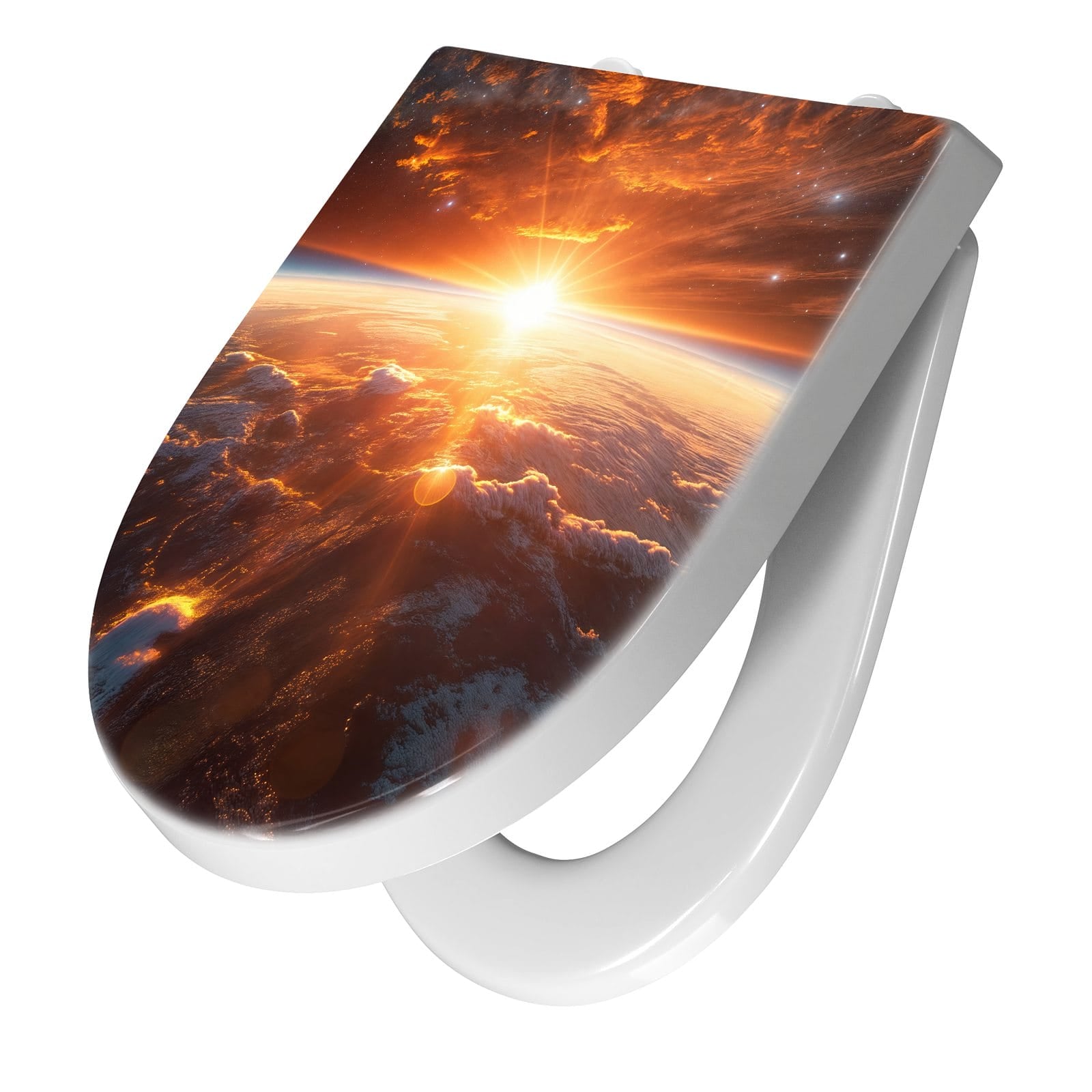 WC-Sitz mit Absenkautomatik Sonnenaufgang Erde