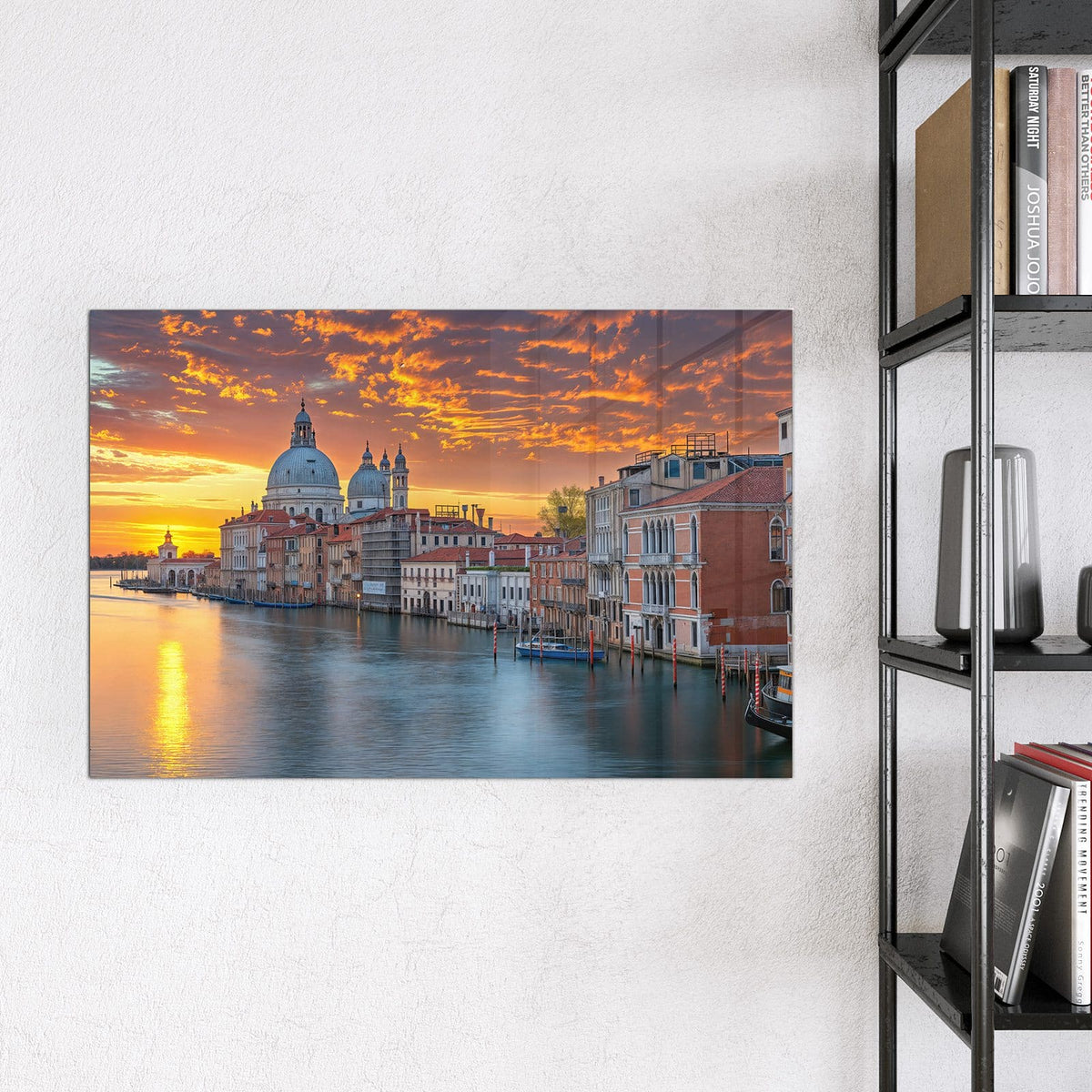 9 Größen – von 30 × 30 bis 120 × 90 cm – Magnettafel - Venedig im Abendrot