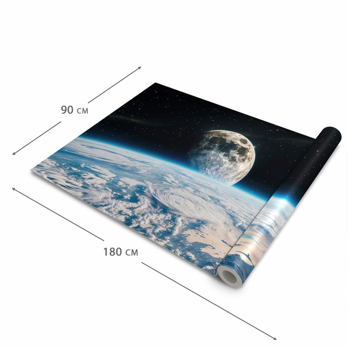 Küchenteppich mit Motiv Mondüberblick in der Grösse 60x180 cm für sicheres Aufbewahren
