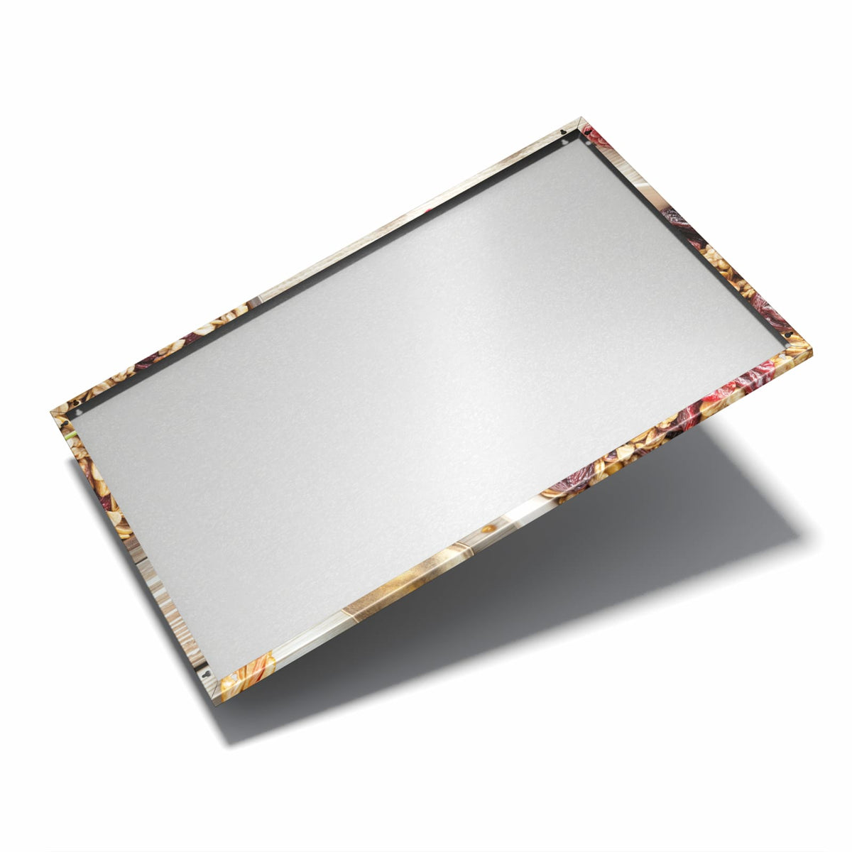 Nur 7 mm – liegt eng an der Wand – Metall Magnettafel - Müsli mit Nüssen