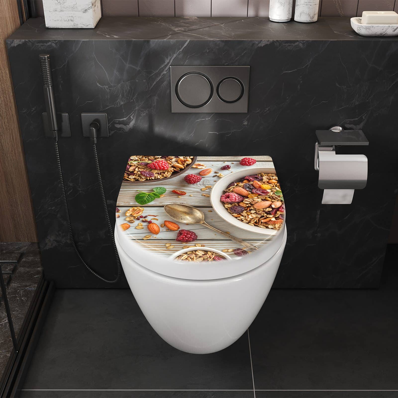 WC-Sitz mit Absenkautomatik Frühstück Deluxe