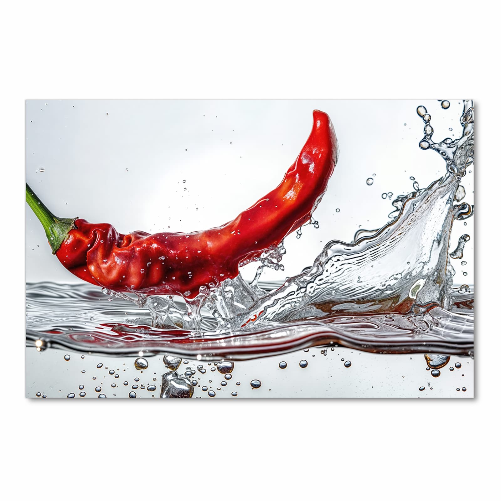 Schmutzabweisender Läufer für die Küche mit Motiv Chiliim Wasser in Frontansicht