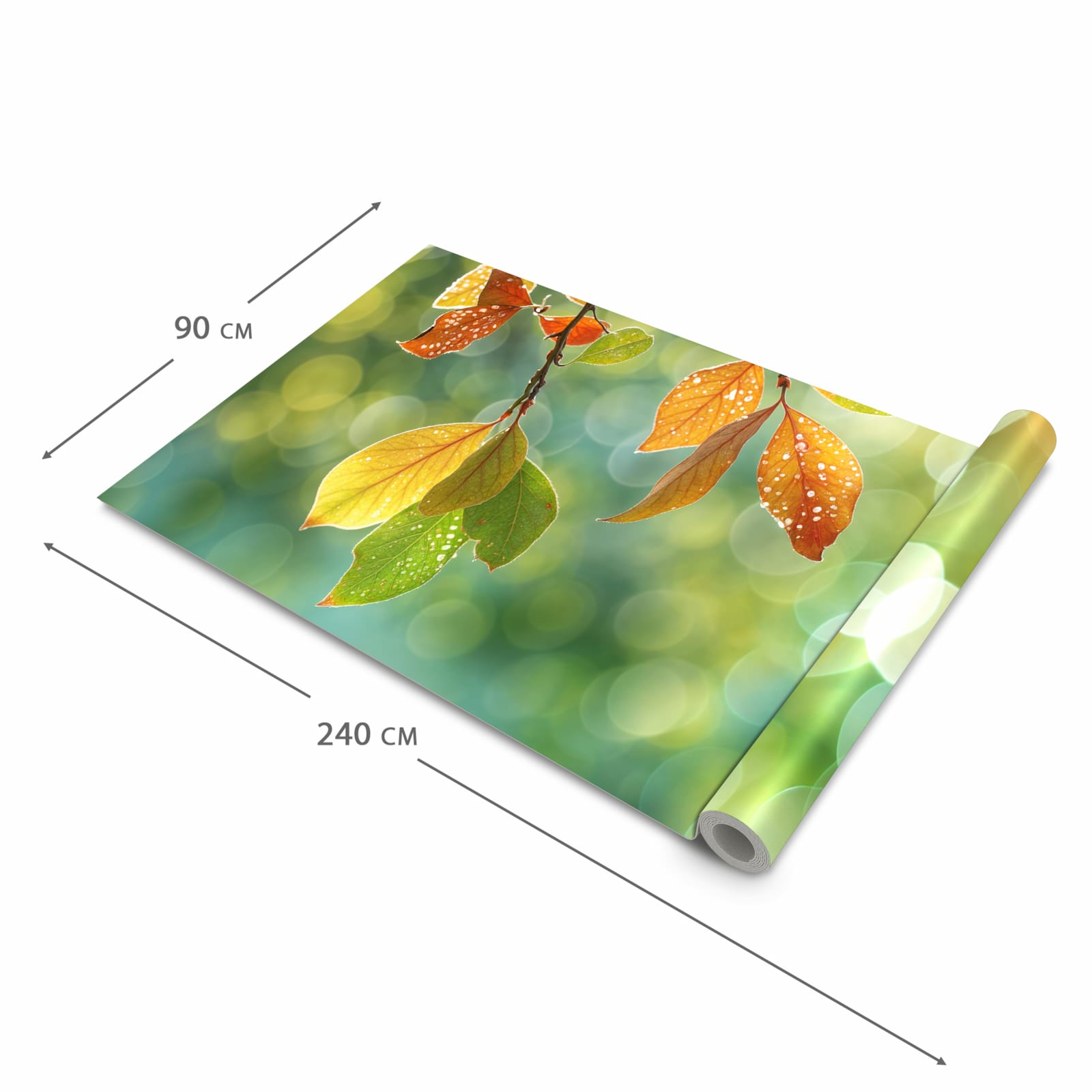 Komfortabler Küchenteppich mit Motiv Herbstlaube Lichtspiel in der Grösse 60x120 cm