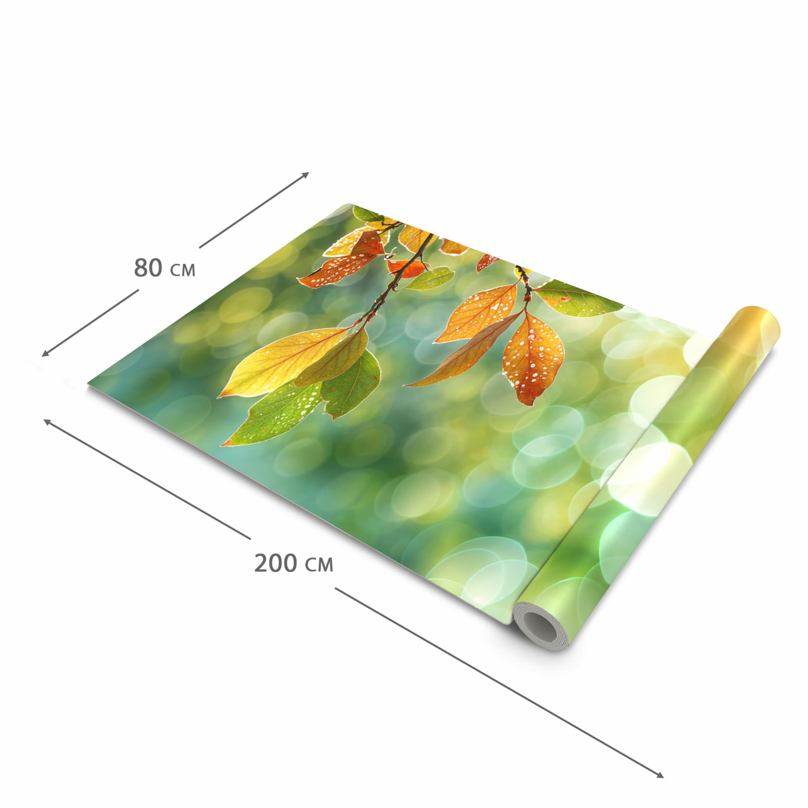 Küchenteppich mit Motiv Herbstlaube Lichtspiel in der Grösse 60x120 cm für sichere Aufbewahrung