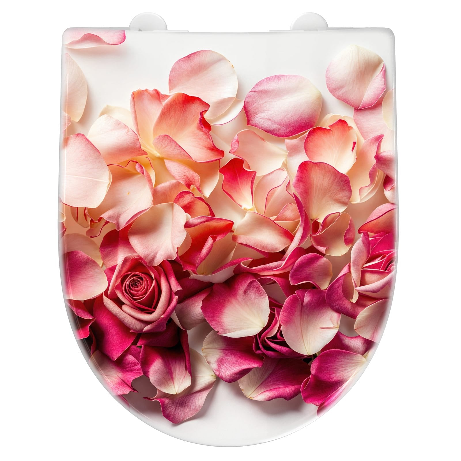 WC-Sitz mit Absenkautomatik Rosenblätterbuntes Spiel
