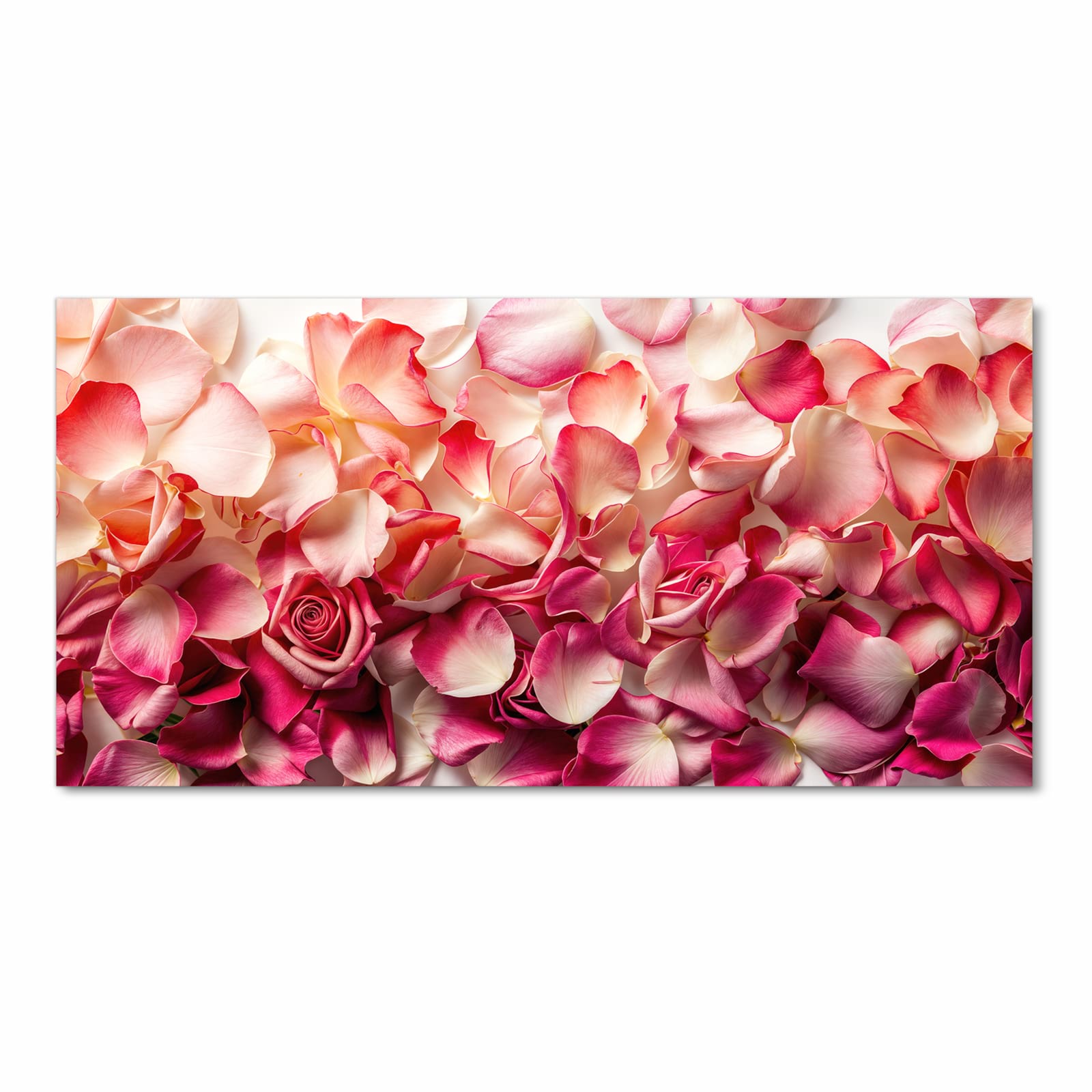 Rutschfester Küchenvorleger mit Motiv Rosenblätterbuntes Spiel in Frontansicht