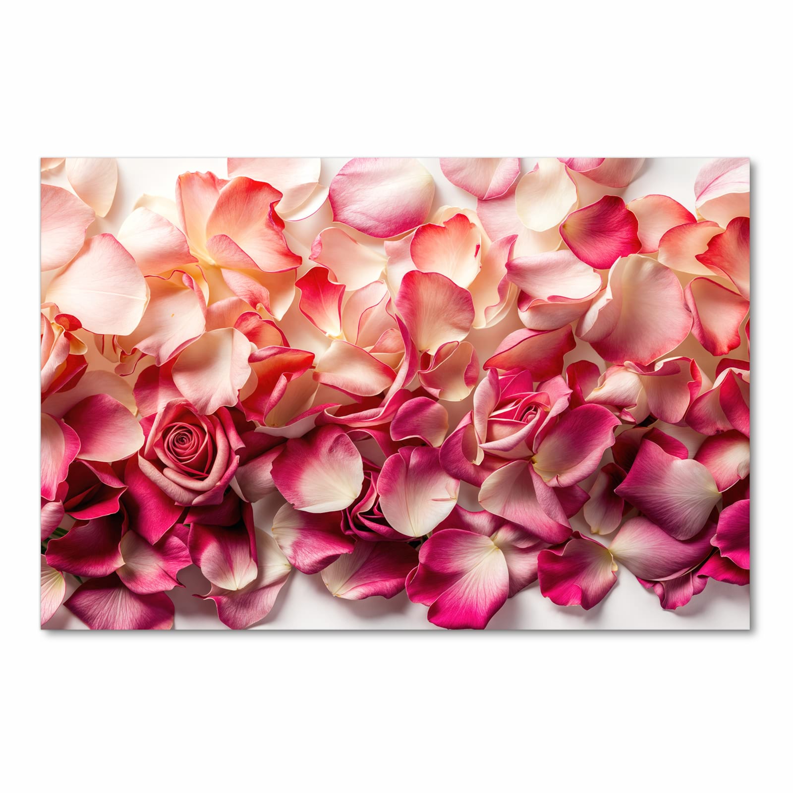 Langlebiger waschbarer Küchenläufer mit Motiv Rosenblätterbuntes Spiel in Frontansicht