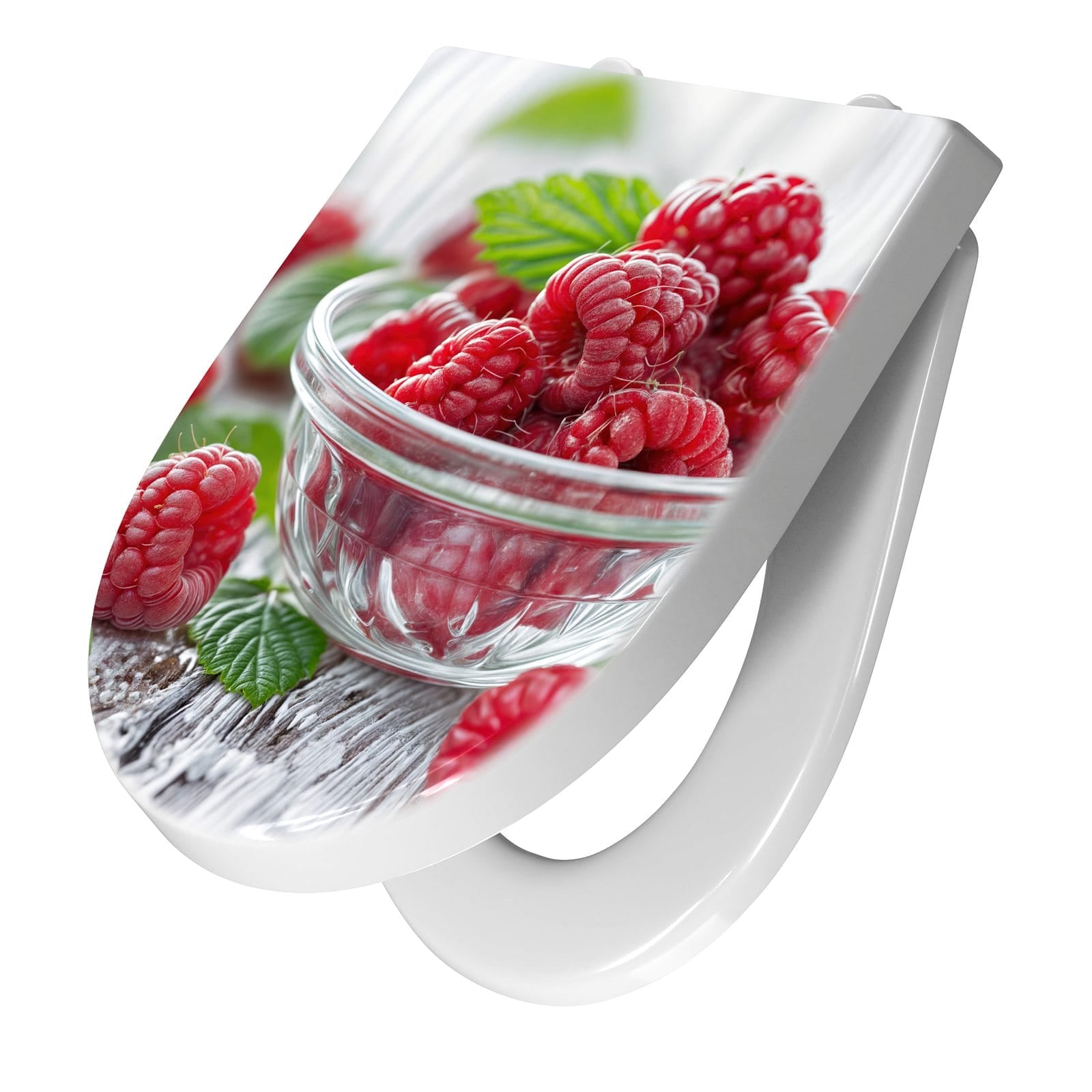 WC-Sitz mit Absenkautomatik Frische Himbeeren