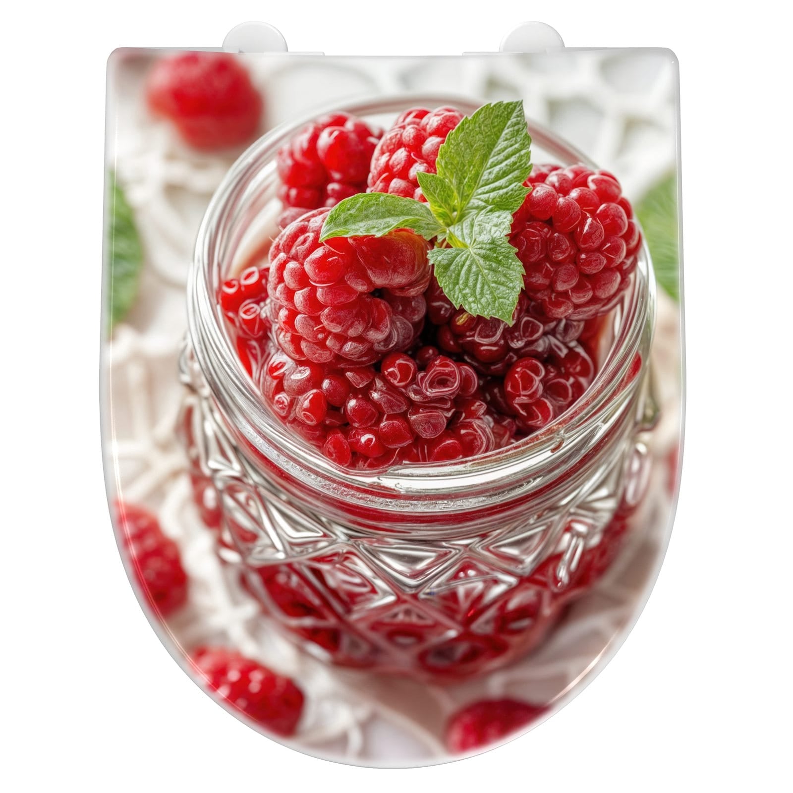 WC-Sitz mit Absenkautomatik Himbeerglas